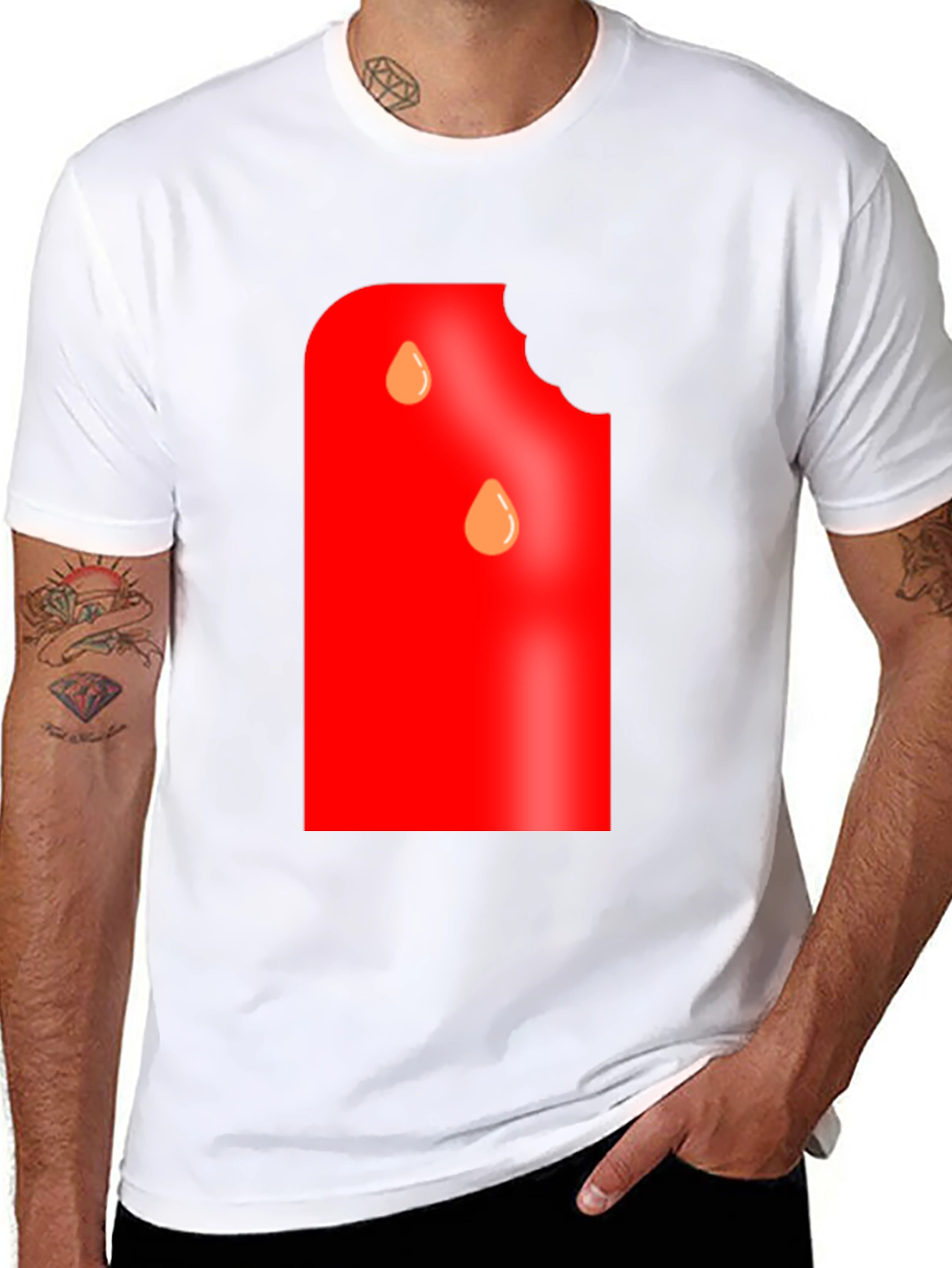 Watermelon Bite Graphic Tee - Fun Summer Shirt