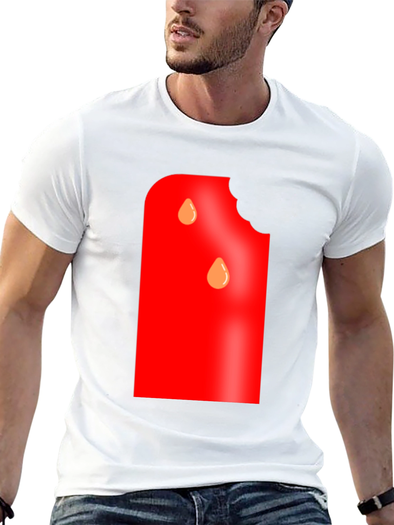 Watermelon Bite Graphic Tee - Fun Summer Shirt