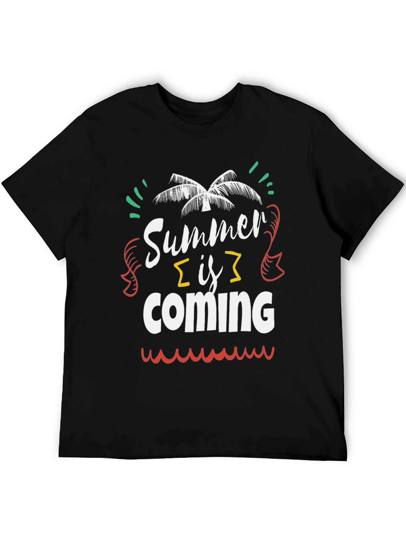 Summer is Coming Black Graphic Tee