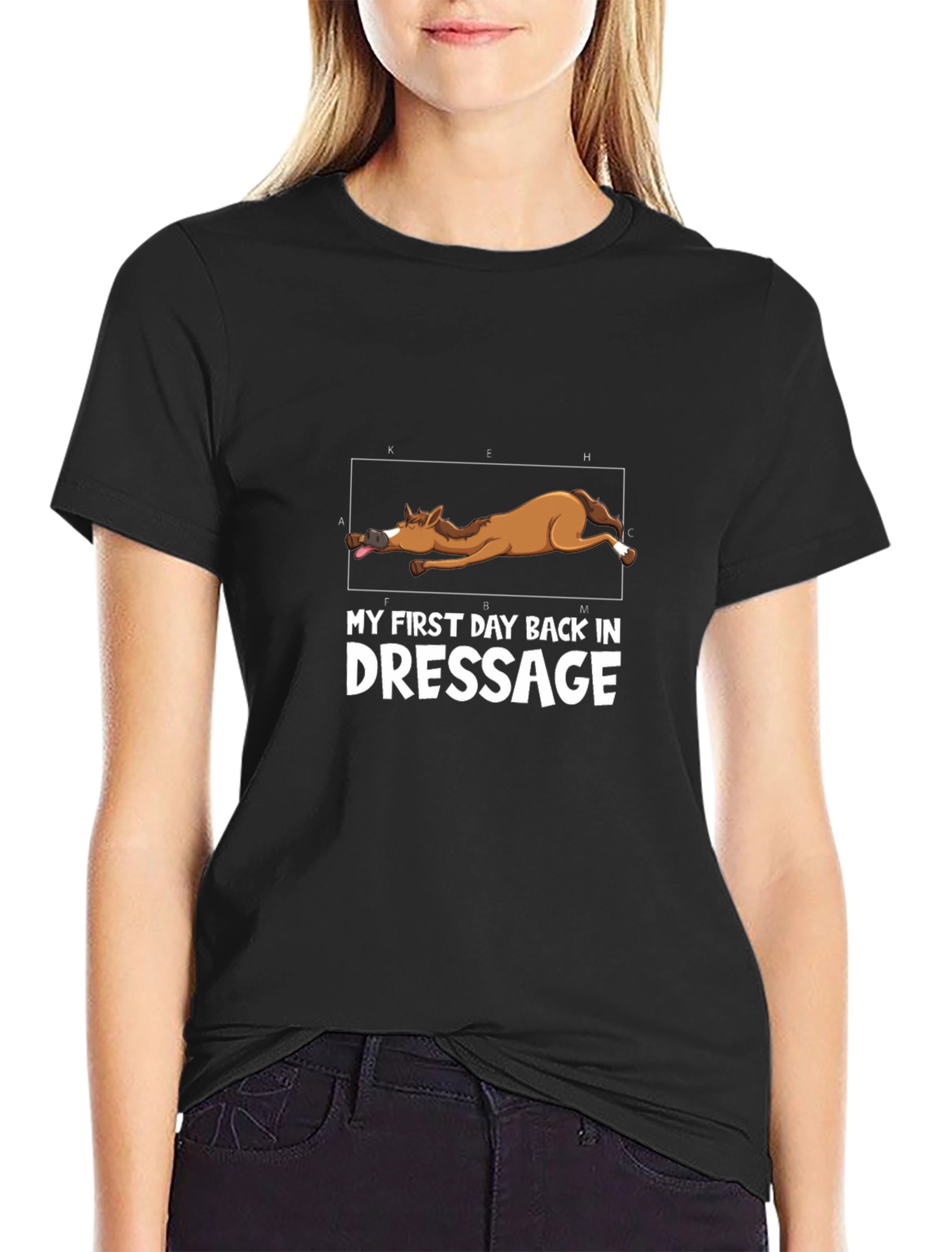 My First Day Back in Dressage T-Shirt - Unisex