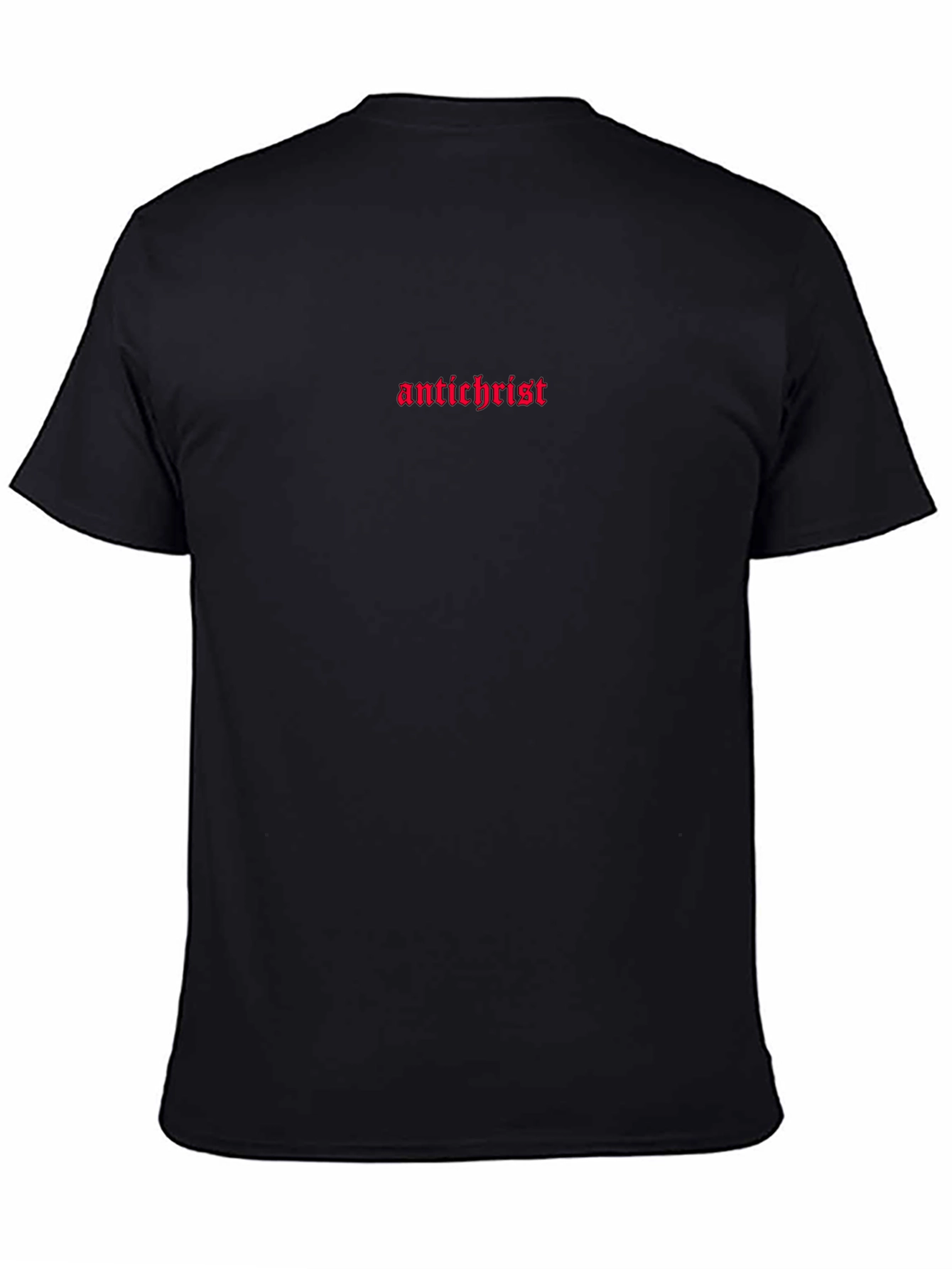 Antichrist Graphic Print Black T-Shirt