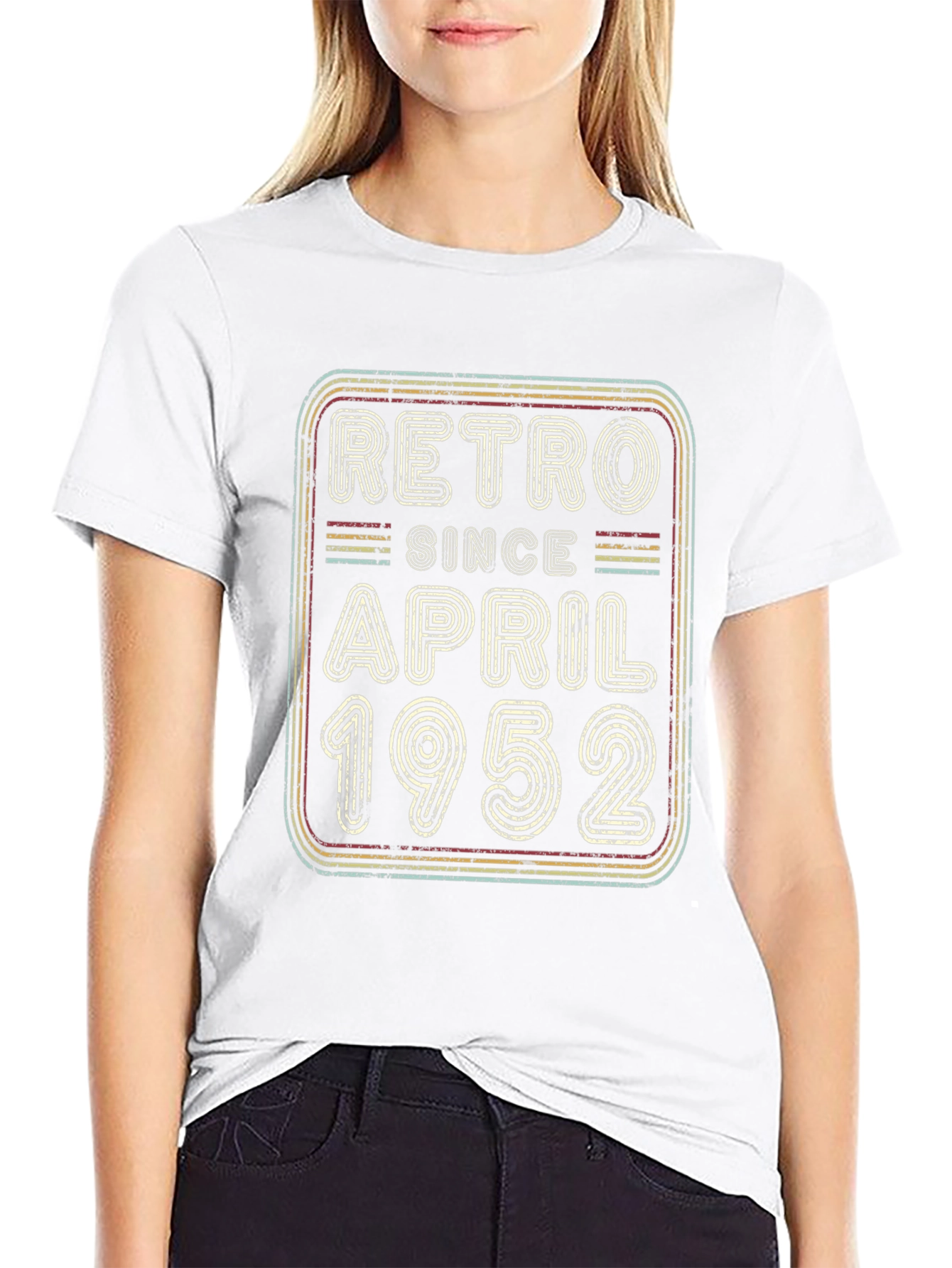 Retro Since April 1952 Black T-Shirt