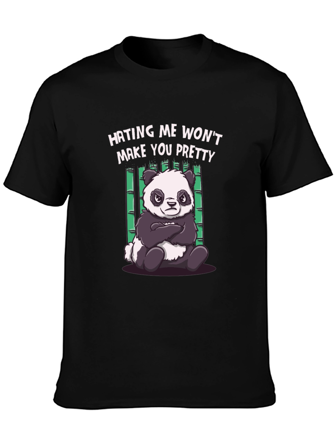 Hating Me Panda Graphic T-Shirt