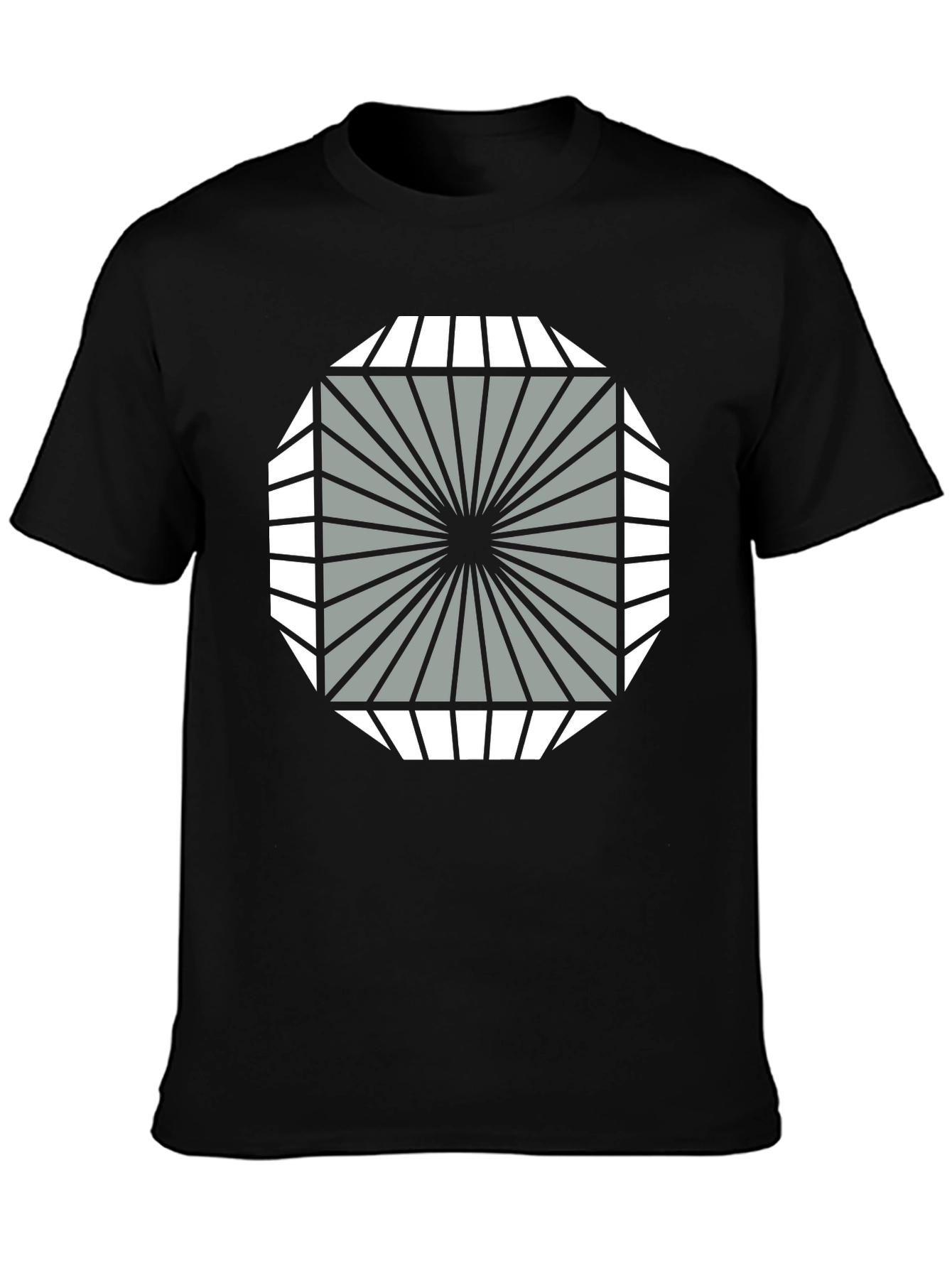 Geometric Graphic Tee - Stylish Modern Design