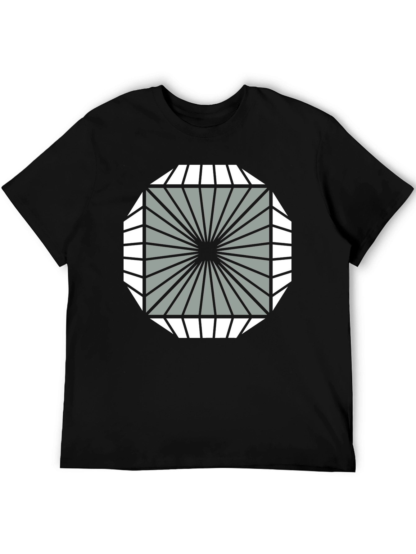 Geometric Graphic Tee - Stylish Modern Design
