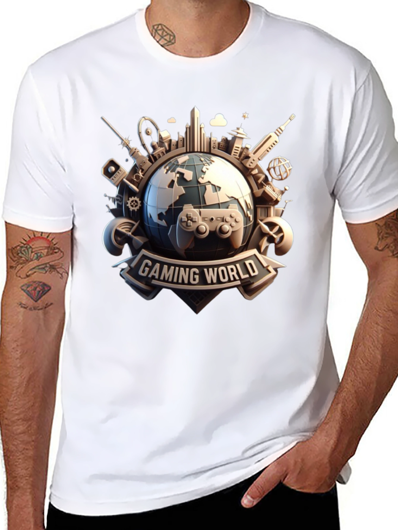 Gaming World T-Shirt - Gamer Gift