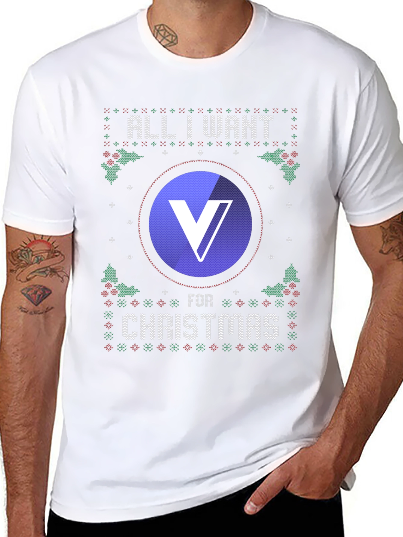 Verus Coin Christmas Sweater T-Shirt