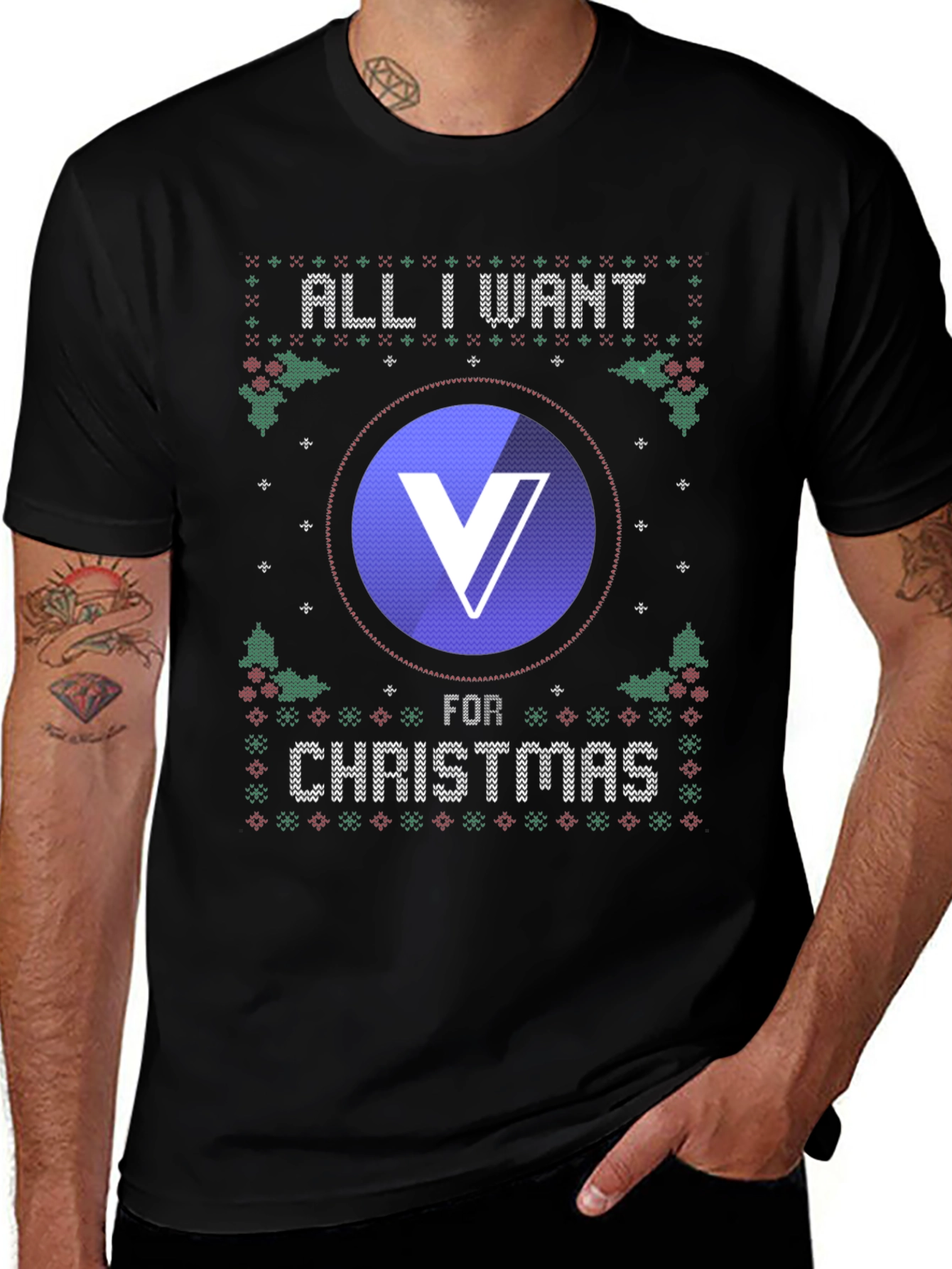 Verus Coin Christmas Sweater T-Shirt