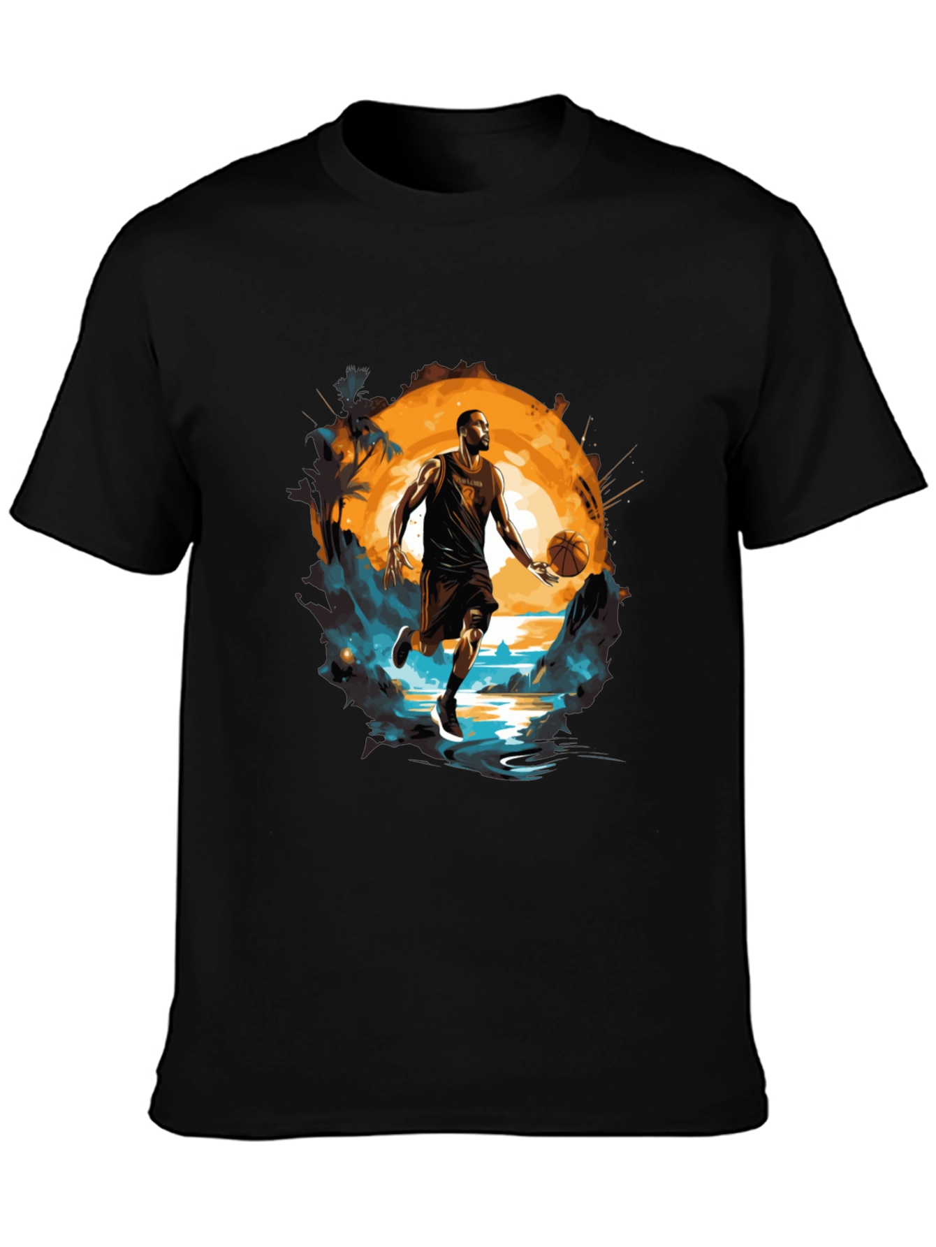 Basketball Player Graphic Tee - Sports Fan T-Shirt