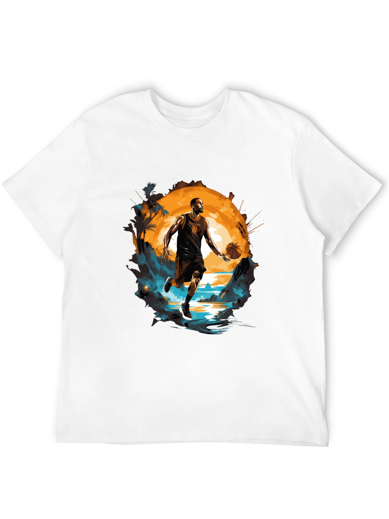 Basketball Player Graphic Tee - Sports Fan T-Shirt