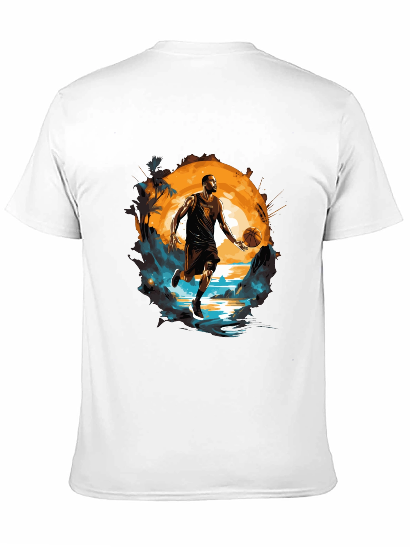 Basketball Player Graphic Tee - Sports Fan T-Shirt