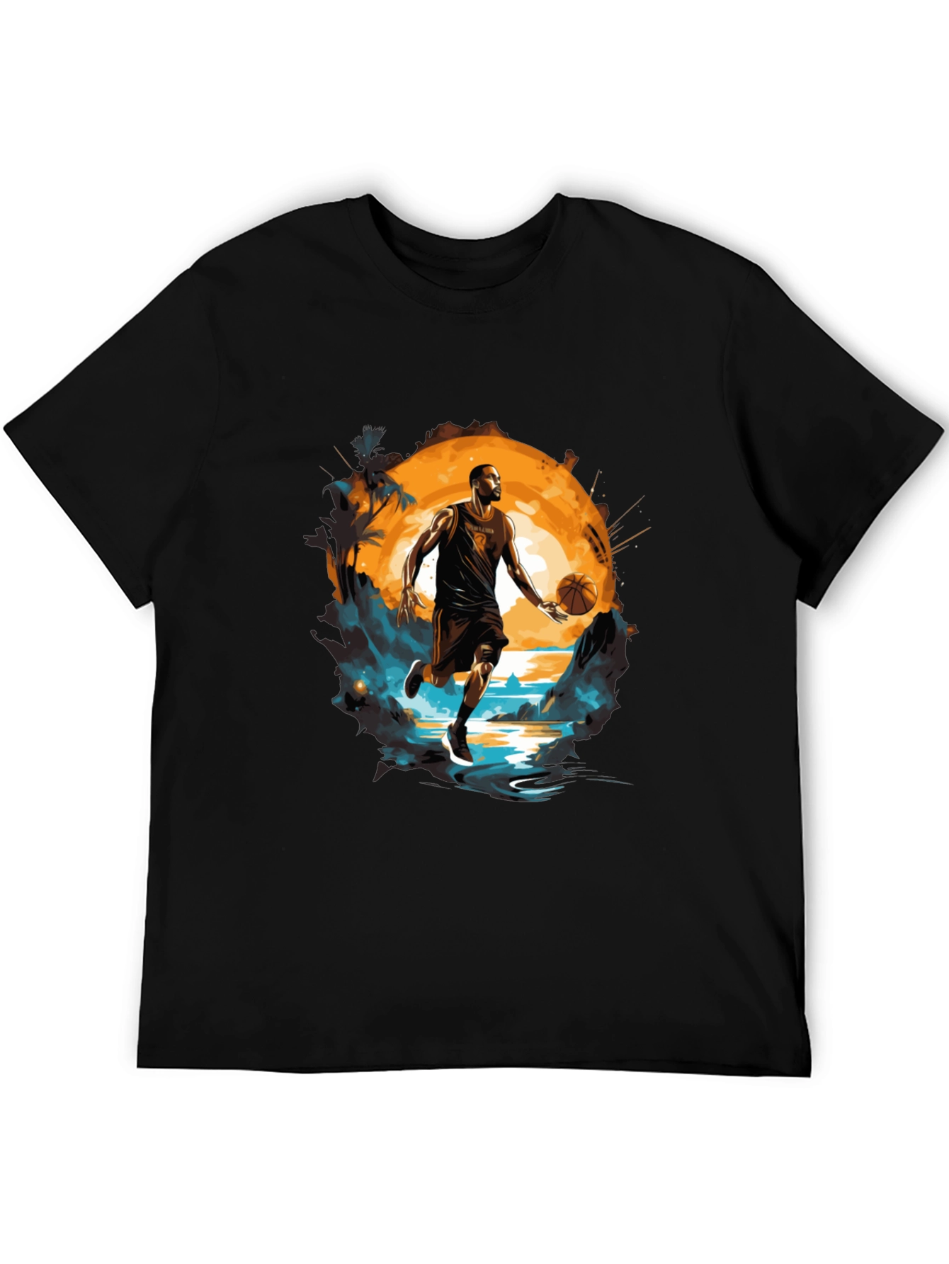 Basketball Player Graphic Tee - Sports Fan T-Shirt