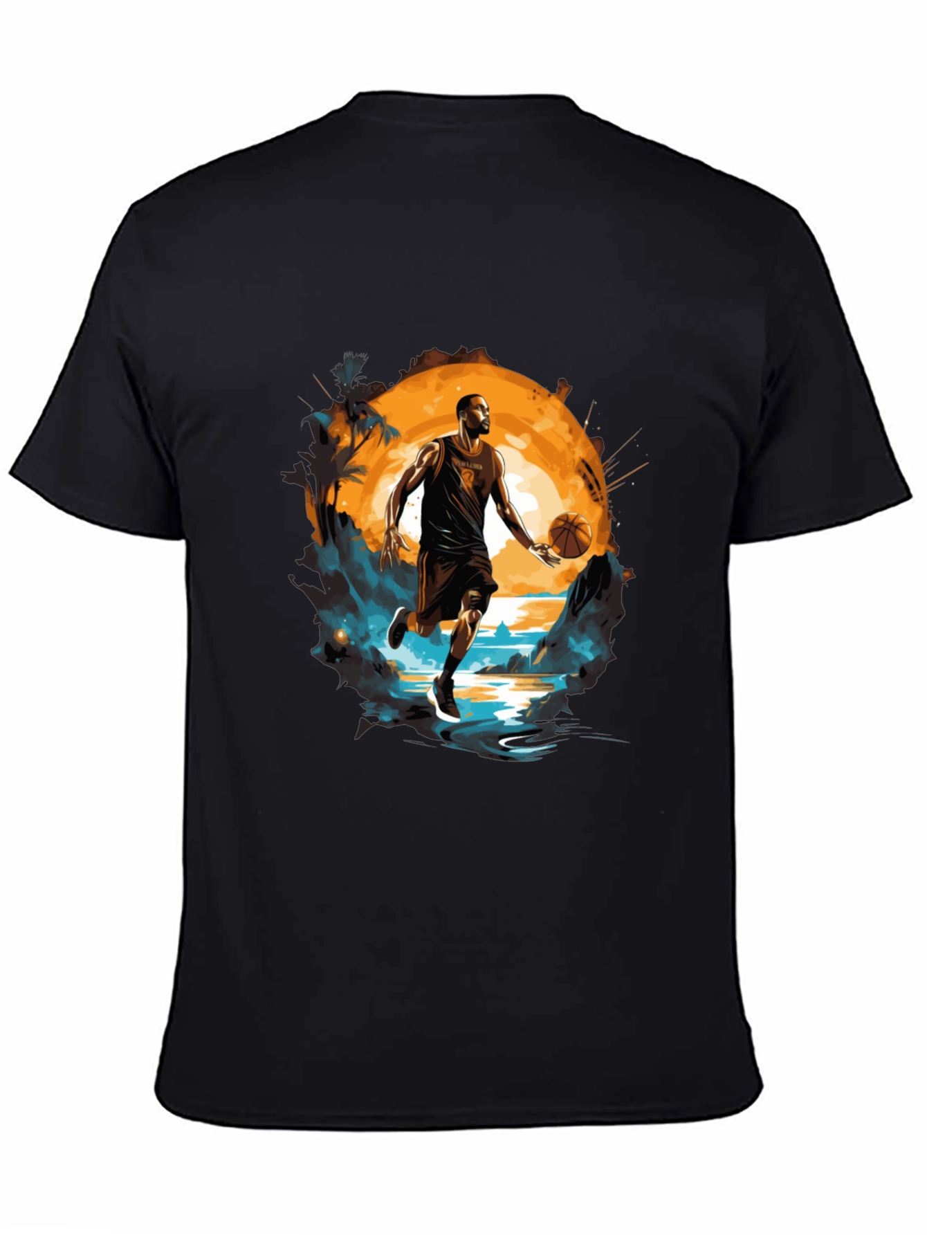 Basketball Player Graphic Tee - Sports Fan T-Shirt
