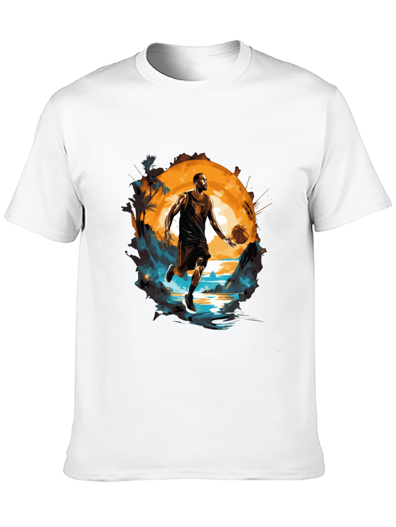 Basketball Player Graphic Tee - Sports Fan T-Shirt