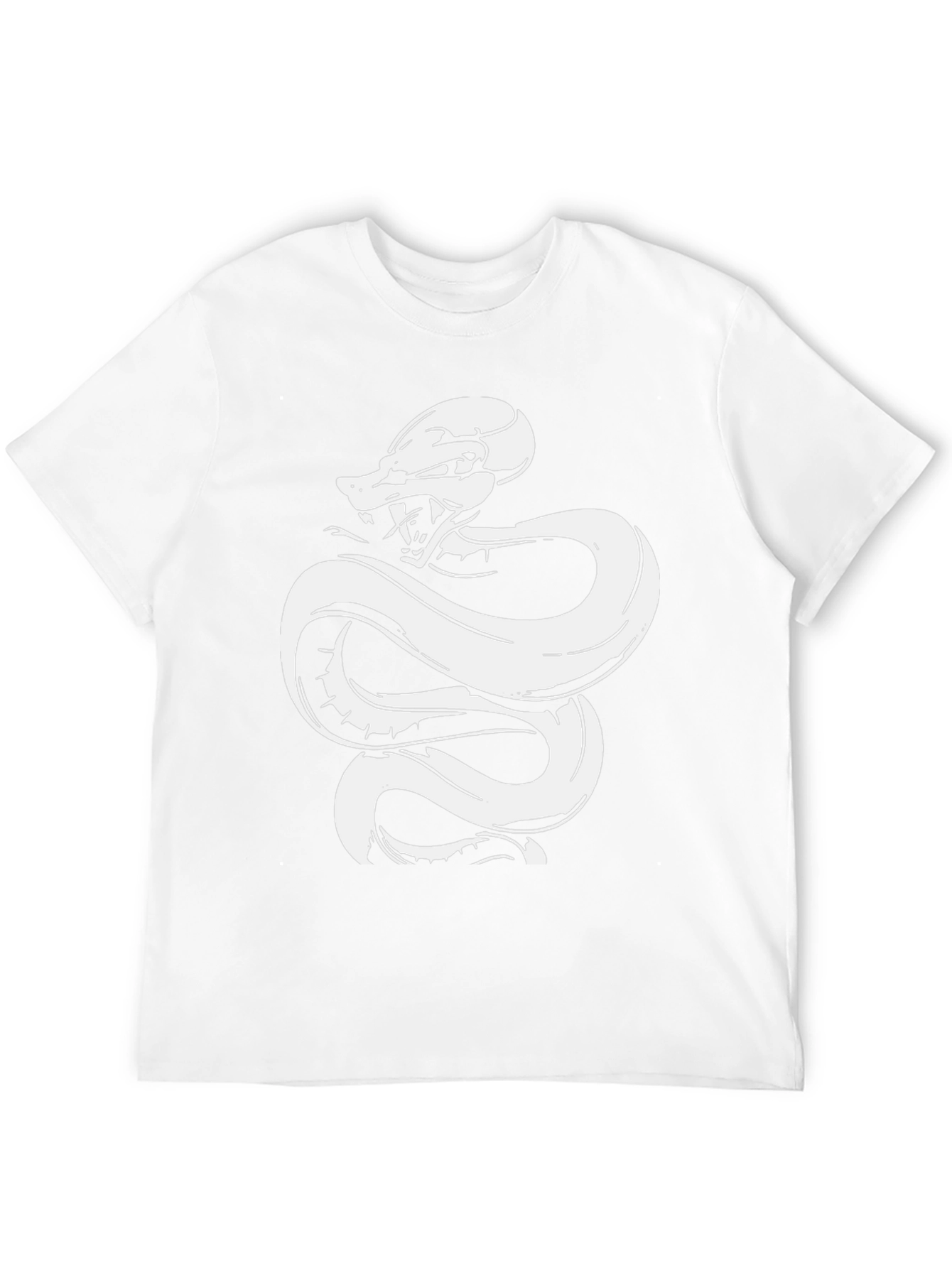 Snake Graphic T-Shirt - Black Cotton Tee