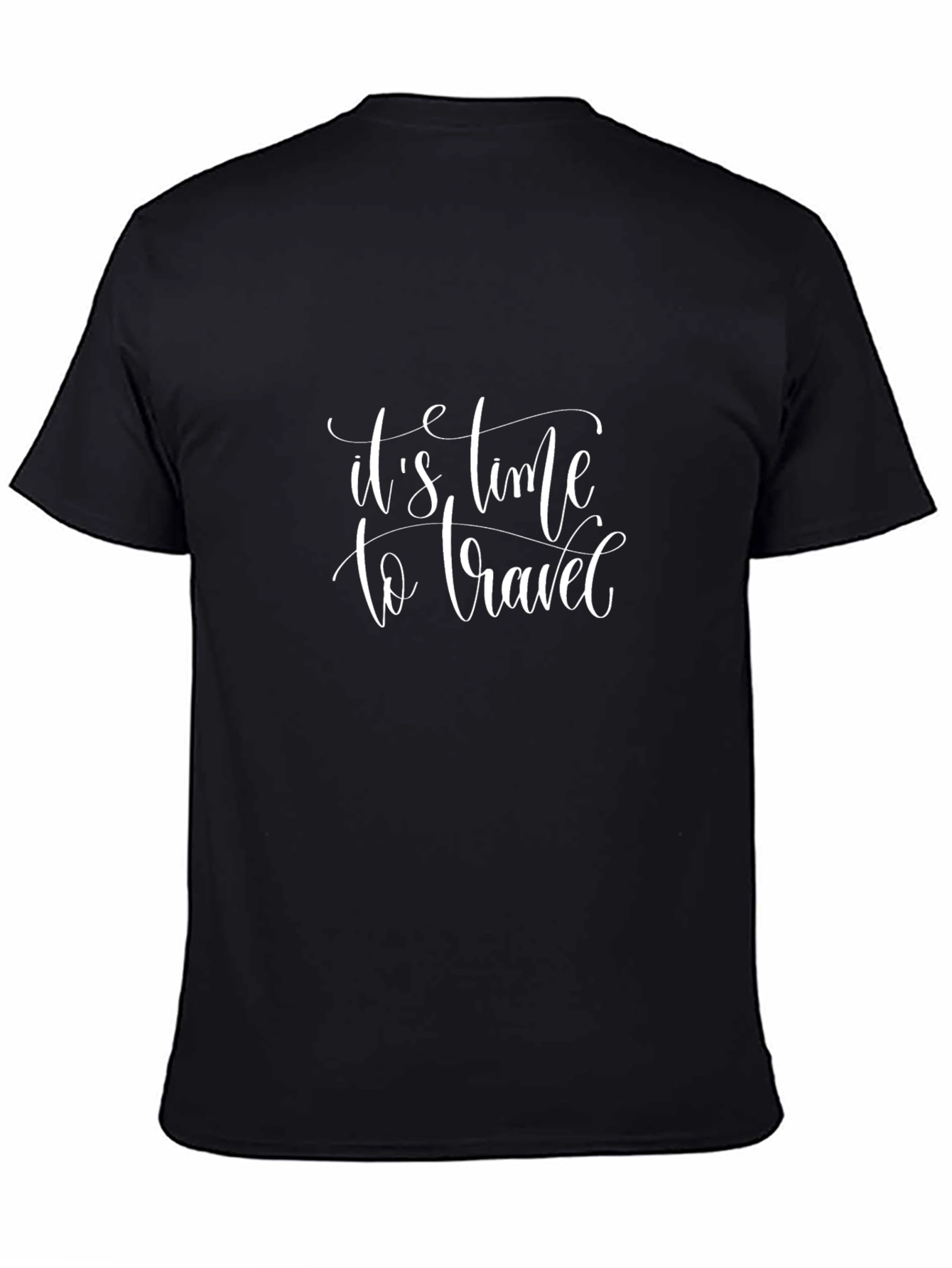 Its Time to Travel Graphic Tee - Black
