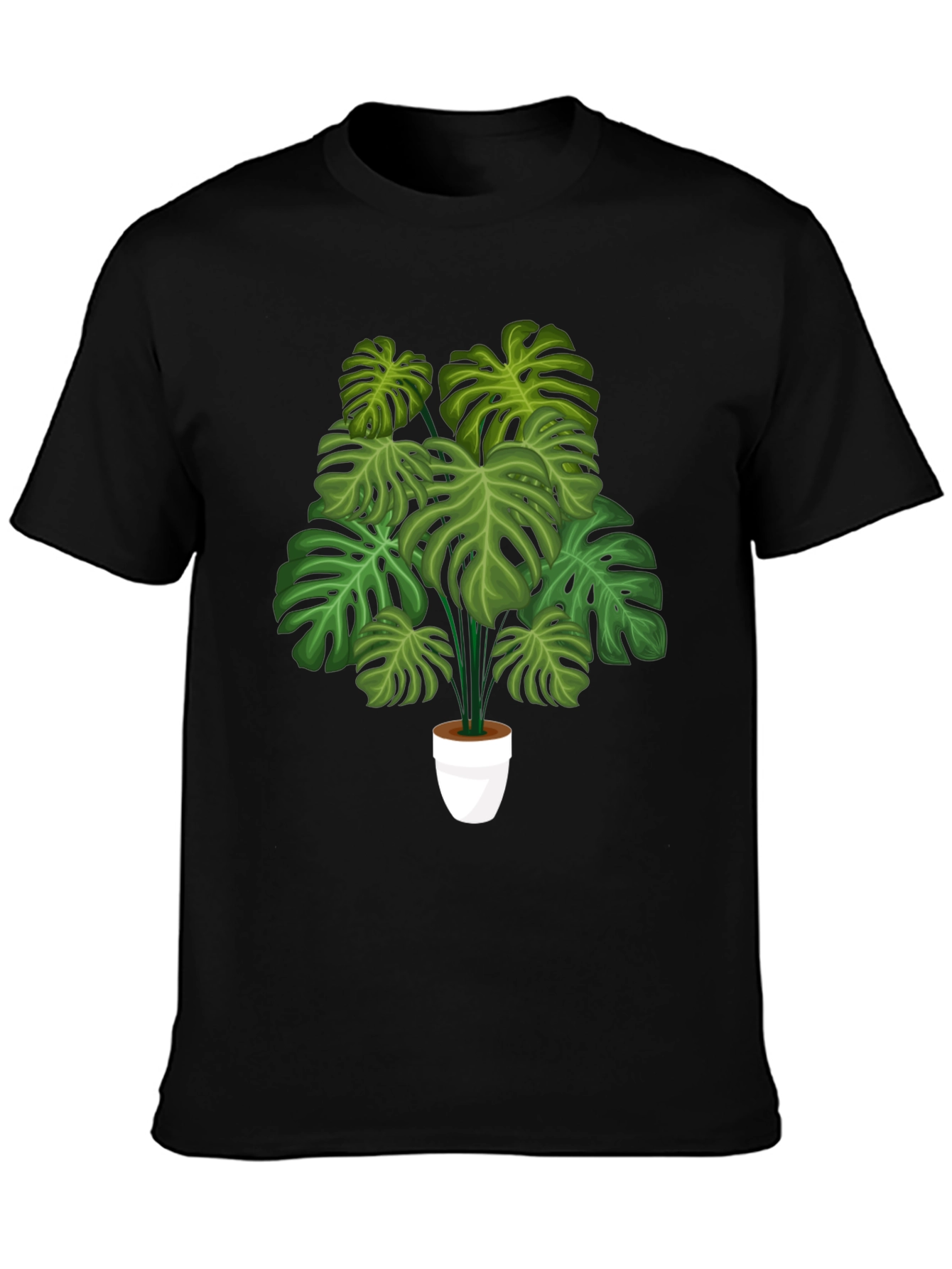 Monstera Plant Graphic Tee - Trendy Botanical Shirt