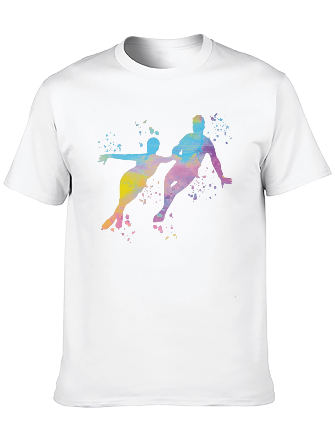 Watercolor Ice Skating T-Shirt