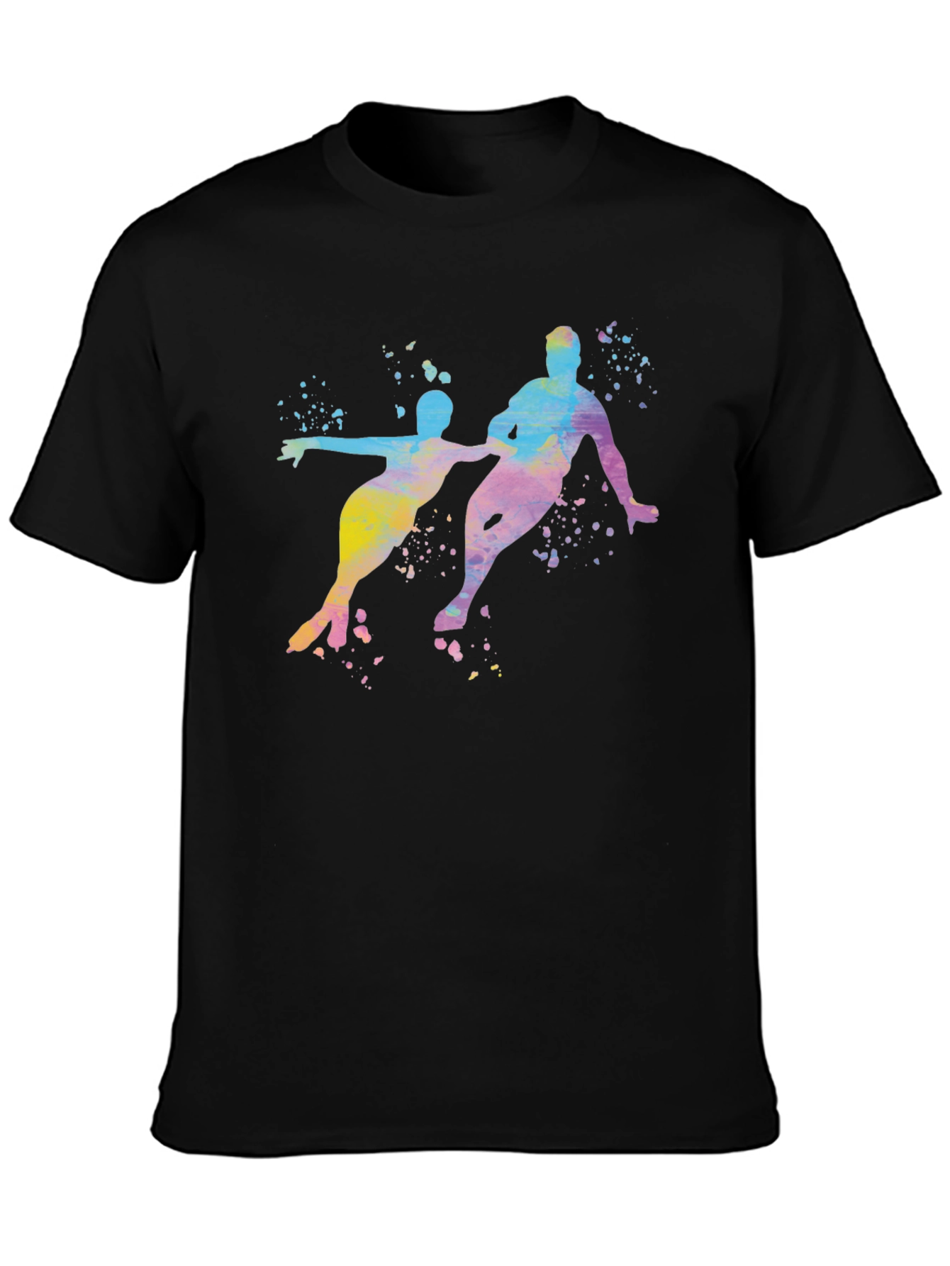 Watercolor Ice Skating T-Shirt