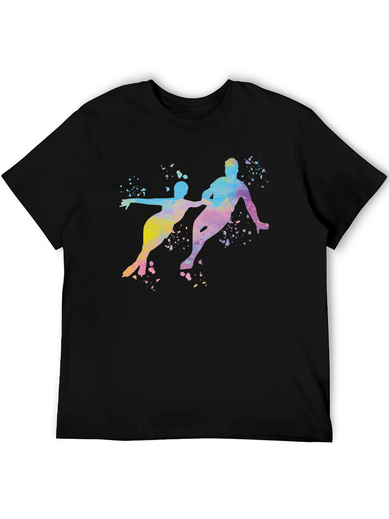 Watercolor Ice Skating T-Shirt