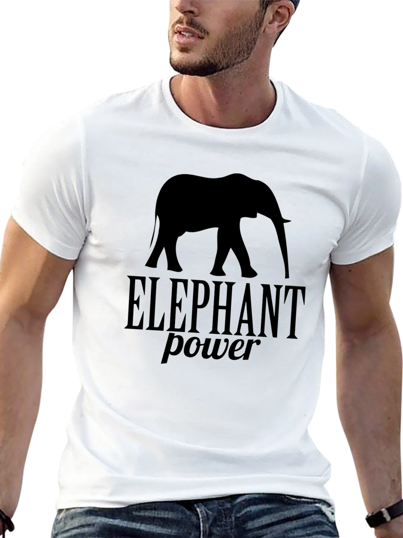 Elephant Power T-Shirt - Bold Graphic Tee