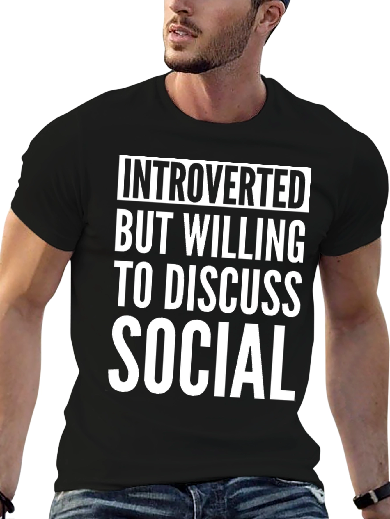 Introverted But Willing to Discuss Social T-Shirt
