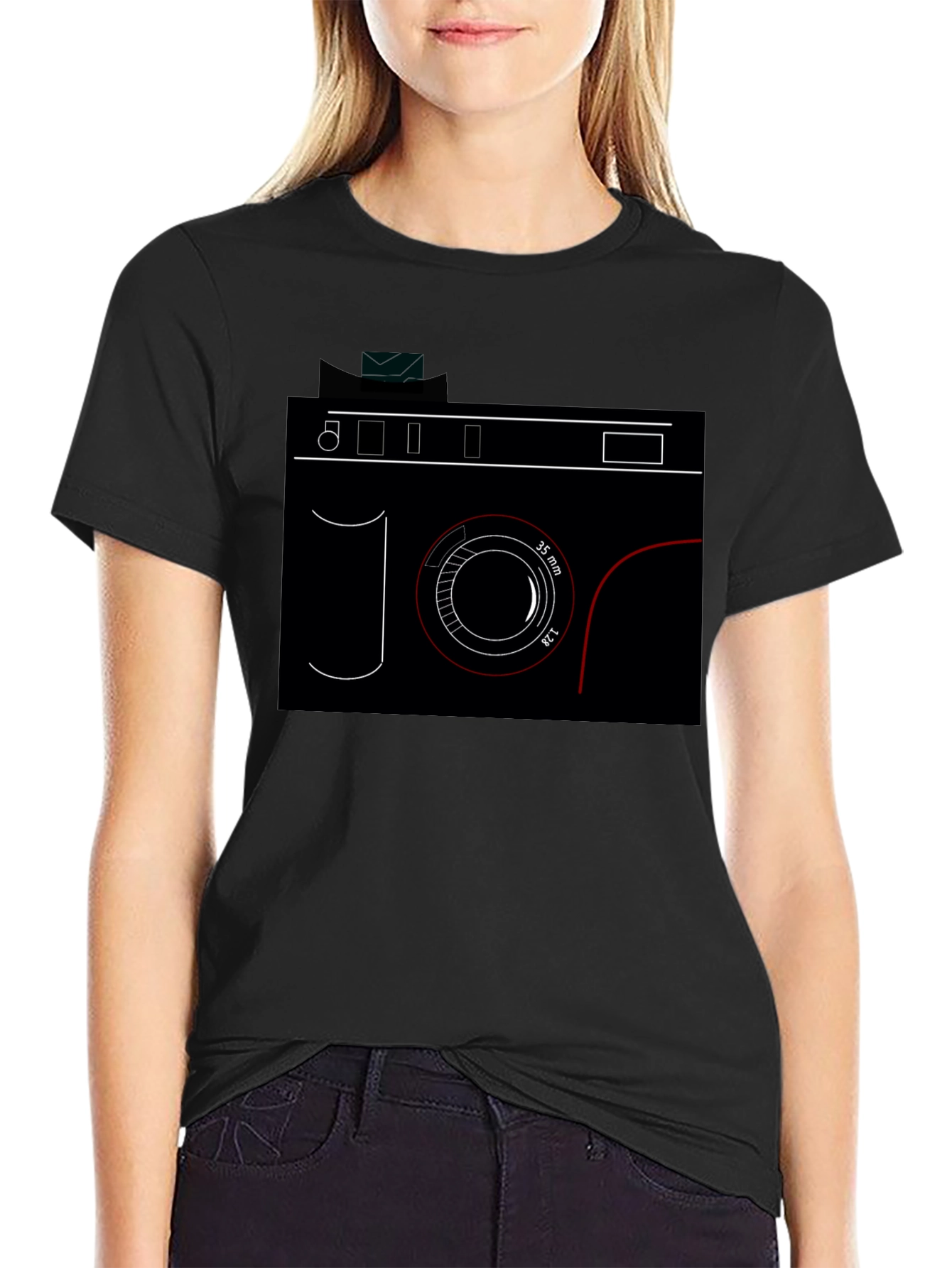Camera Graphic Black T-Shirt