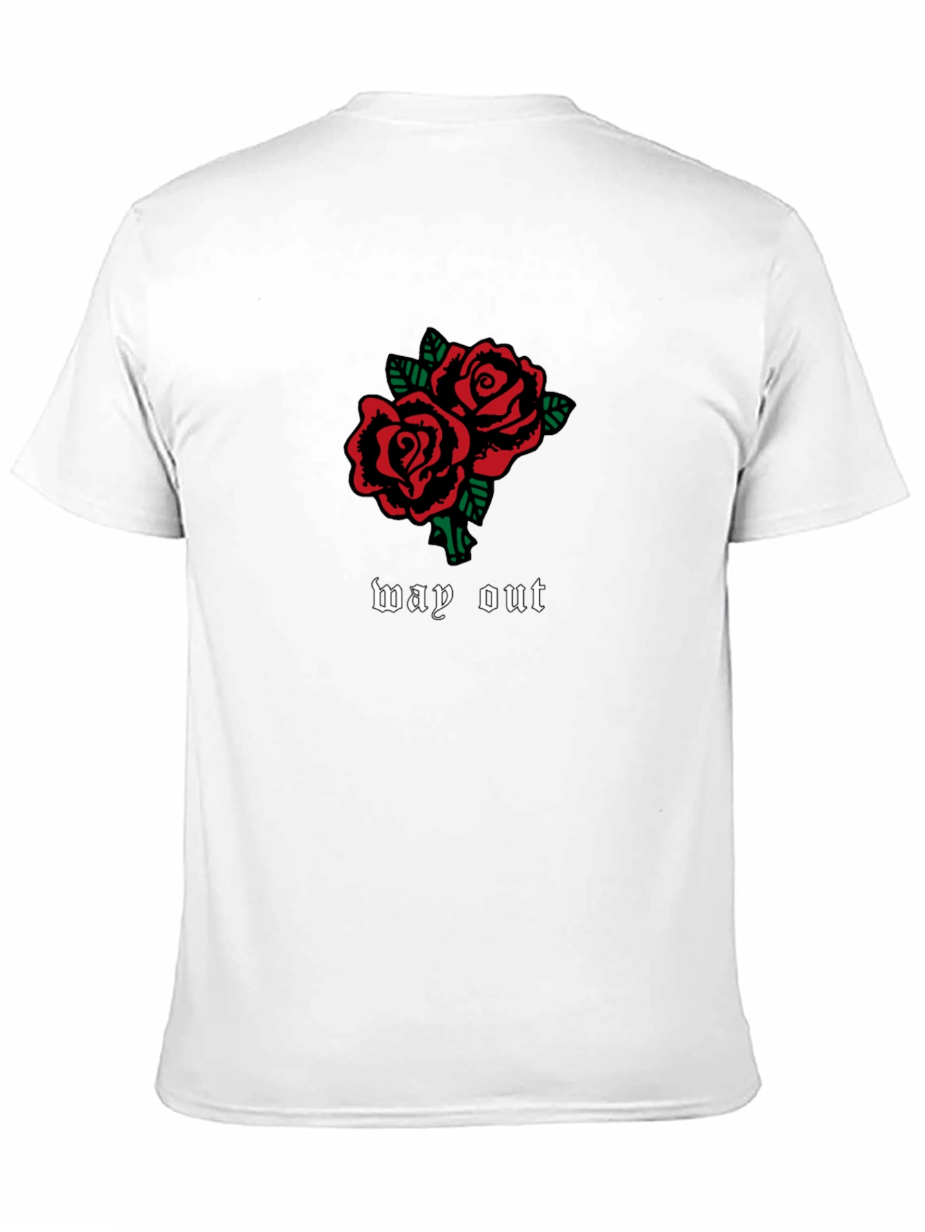 Way Out Roses Graphic Tee - Classic Black Cotton