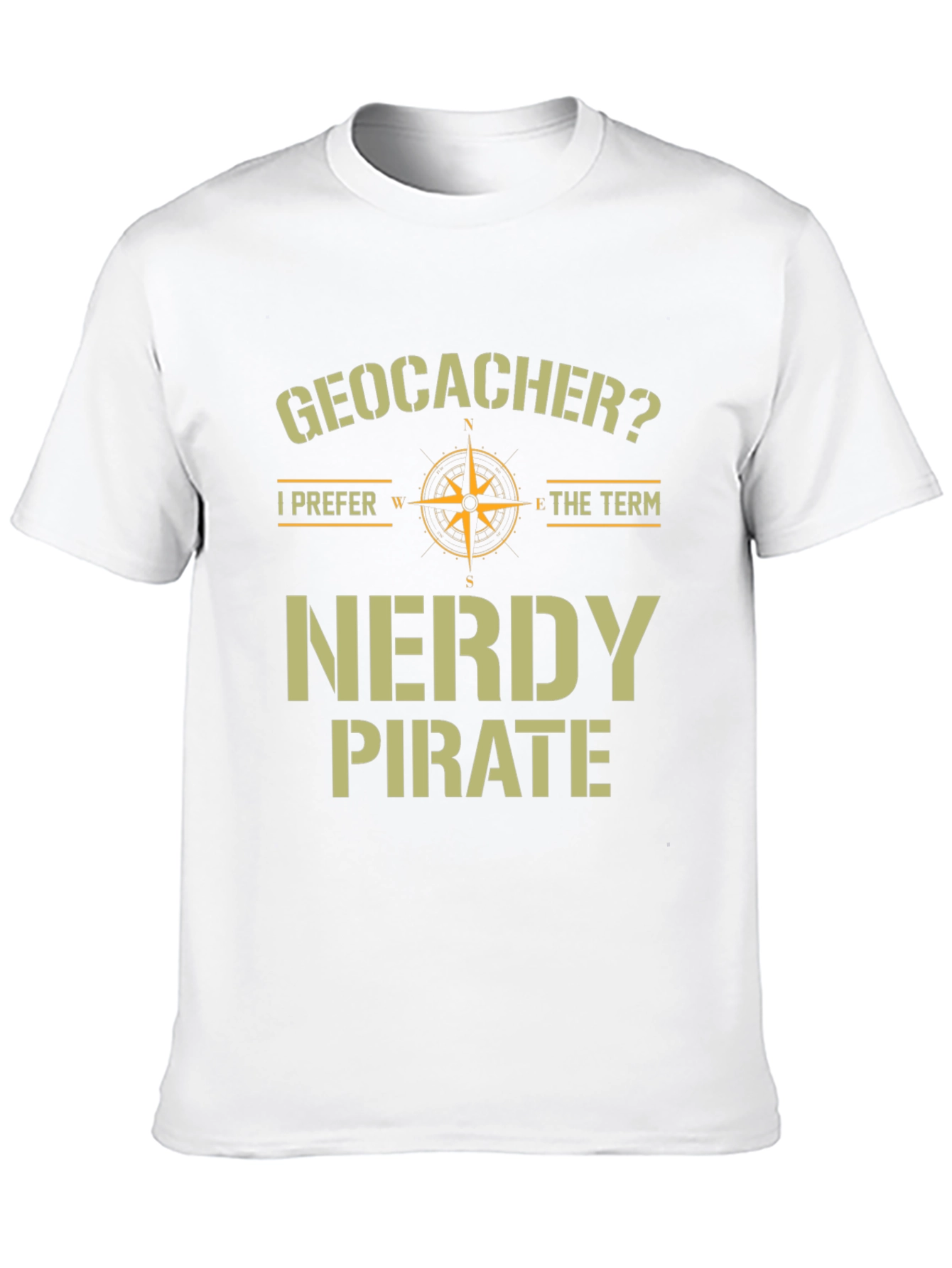 Geocacher Nerdy Pirate T-Shirt Funny Caching Tee