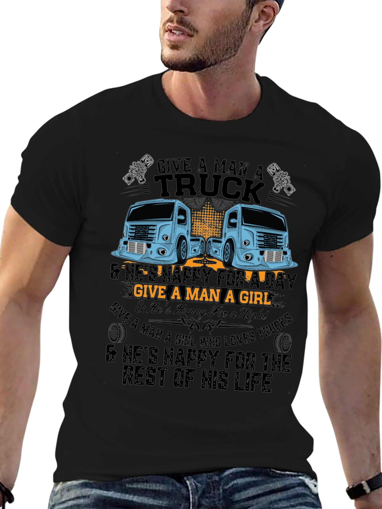 Truck Lover Graphic T-Shirt