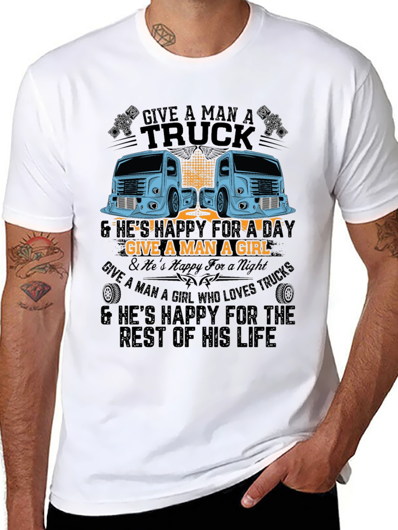 Truck Lover Graphic T-Shirt