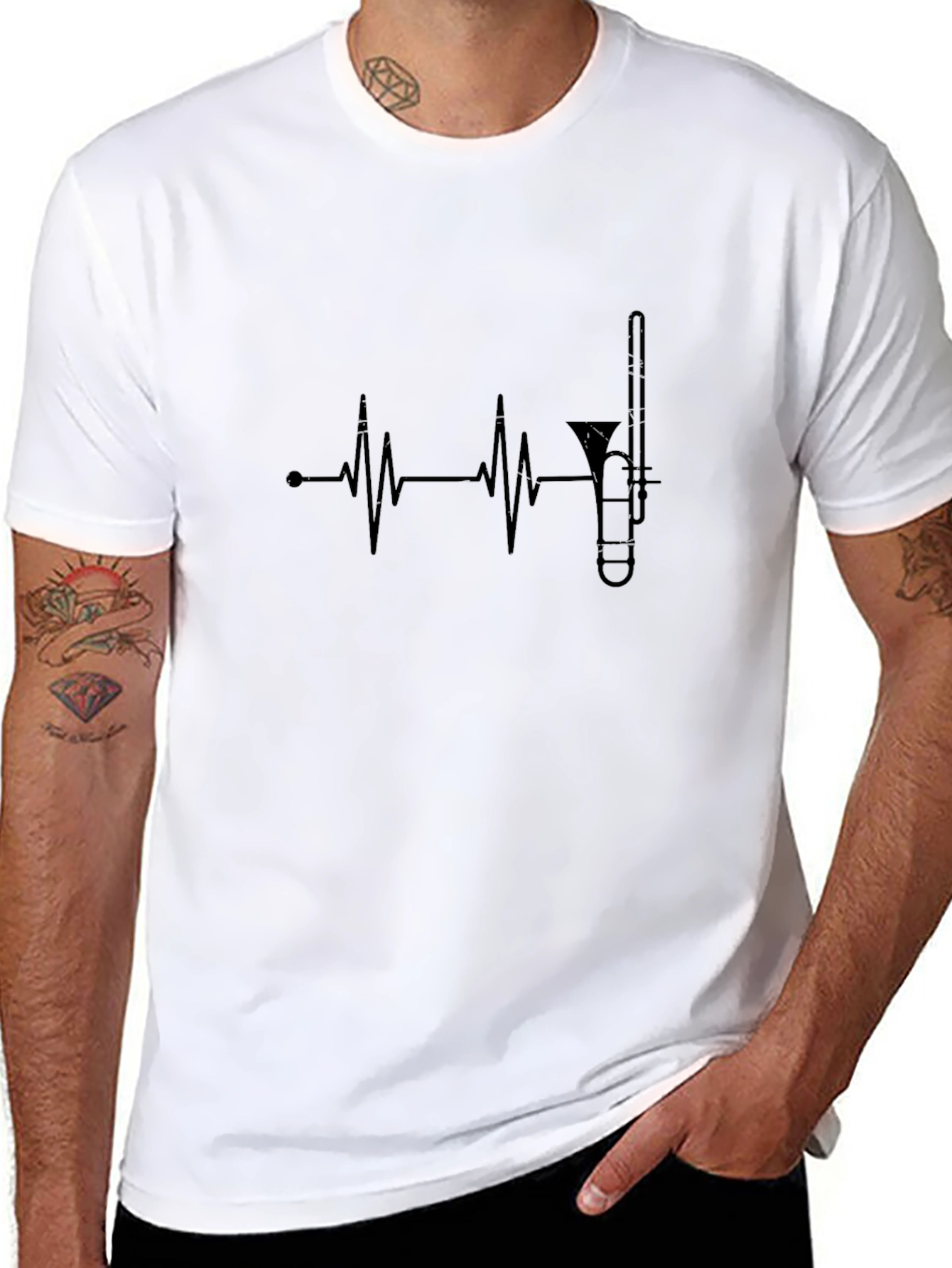 Music Heartbeat Trombone T-Shirt