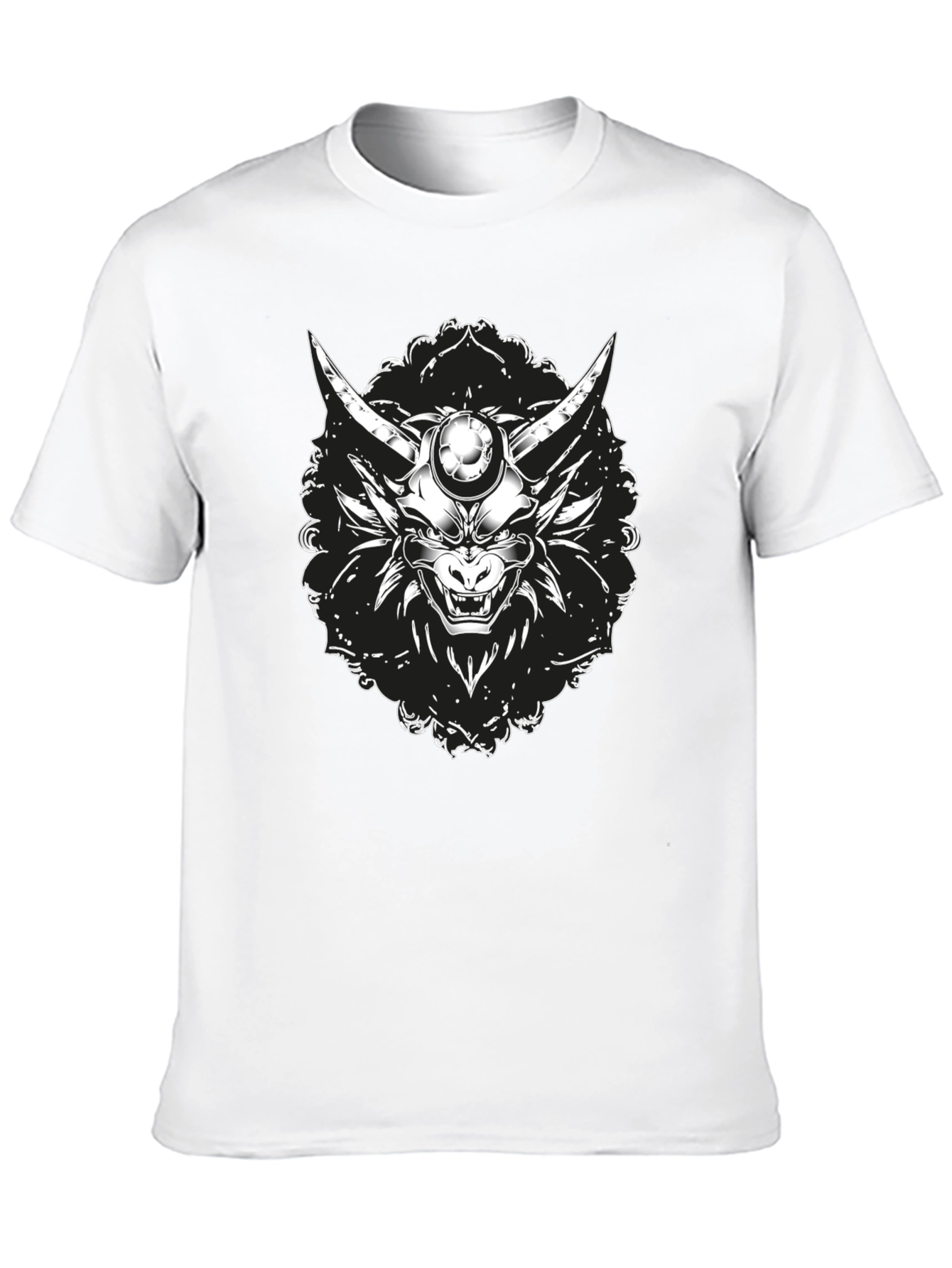 Oni Mask Graphic Black T-Shirt