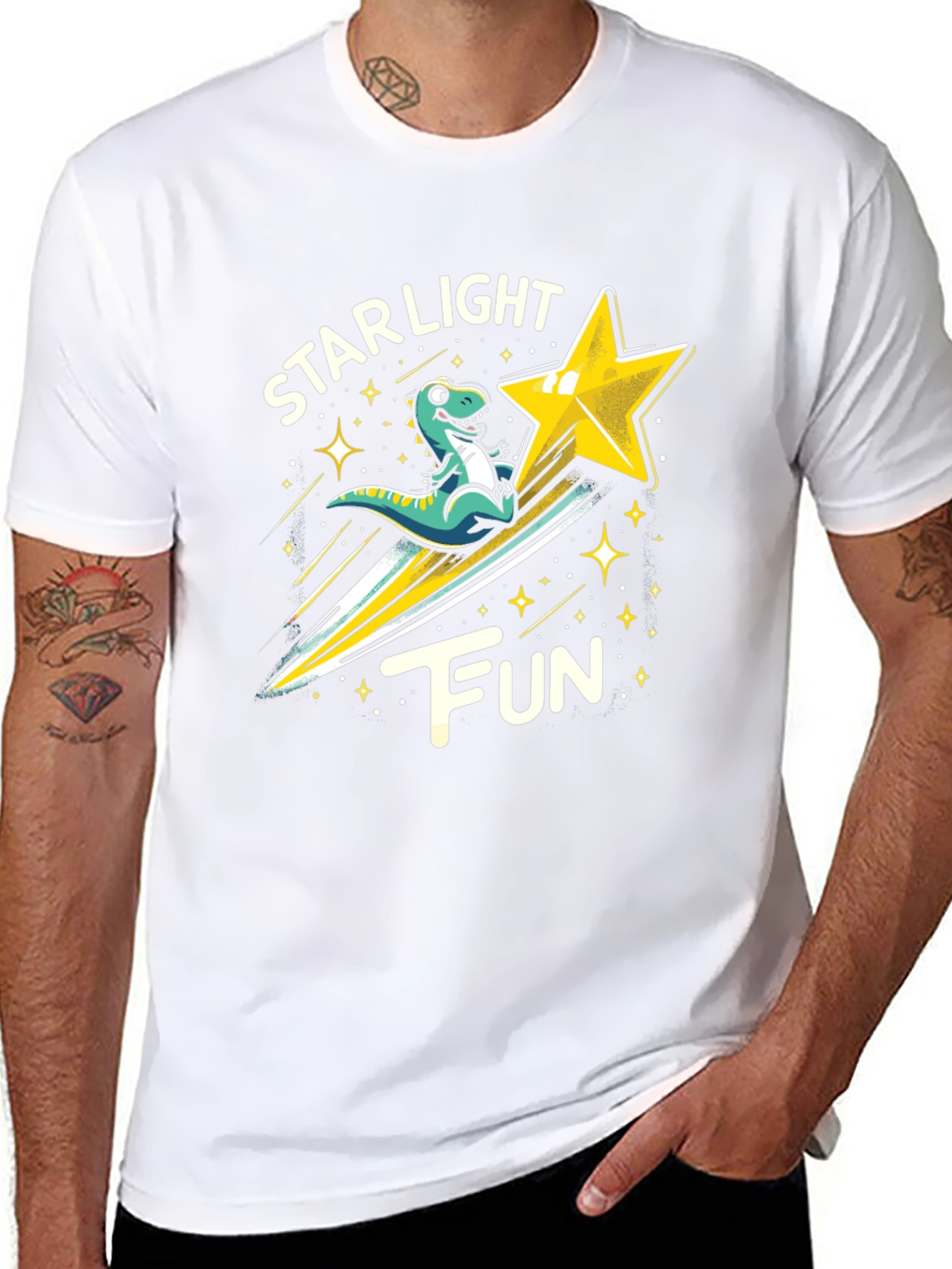 Starlight Fun Dinosaur Graphic T-Shirt