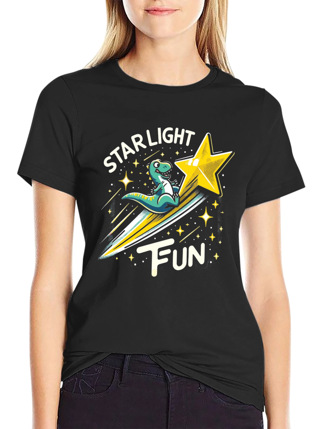 Starlight Fun Dinosaur Graphic T-Shirt