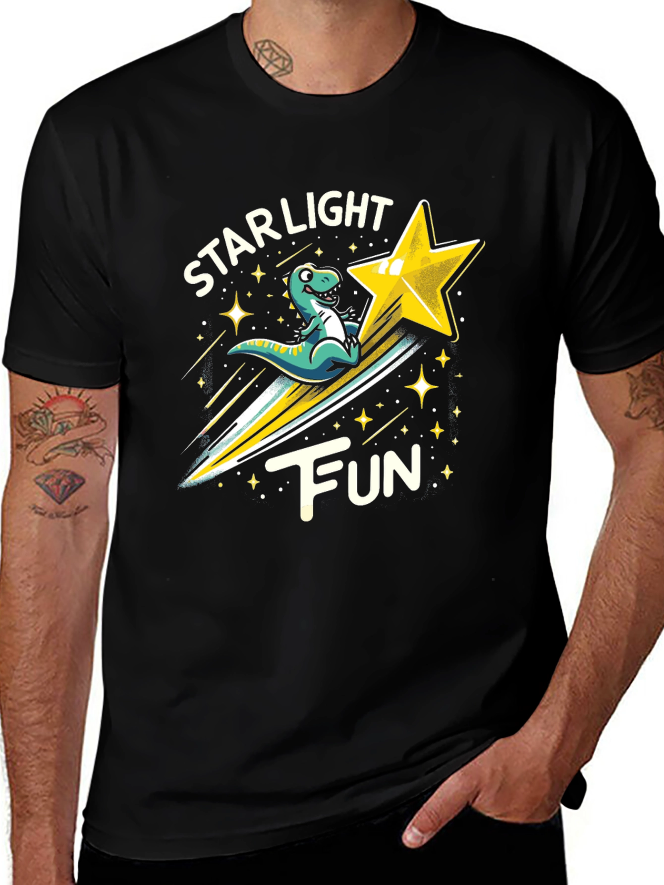 Starlight Fun Dinosaur Graphic T-Shirt