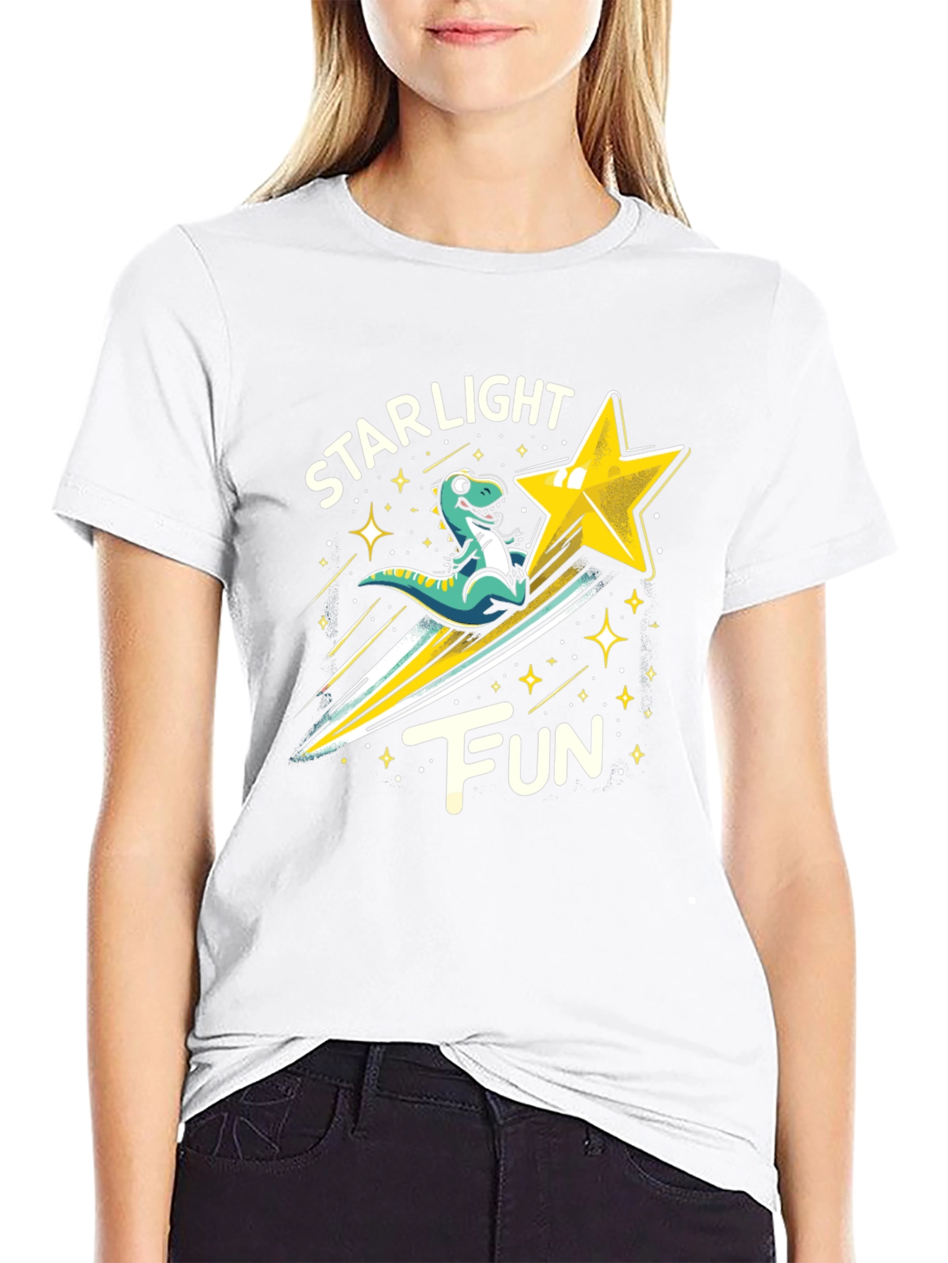 Starlight Fun Dinosaur Graphic T-Shirt