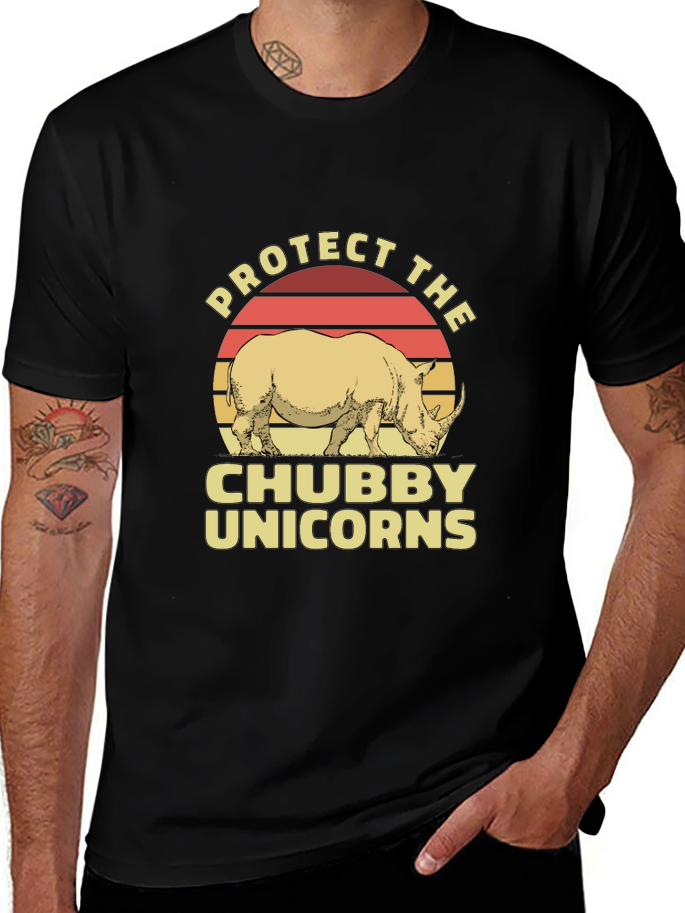Protect Chubby Unicorns Graphic Tee