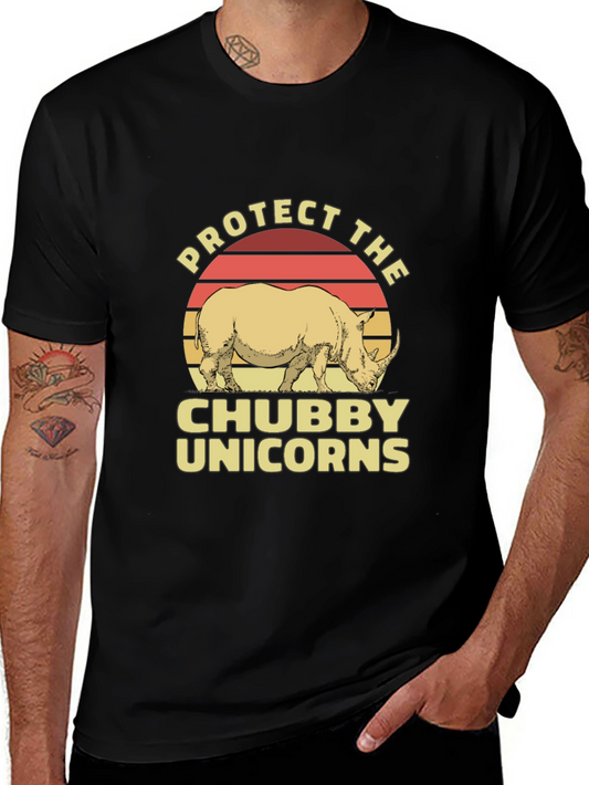 Protect Chubby Unicorns Graphic Tee
