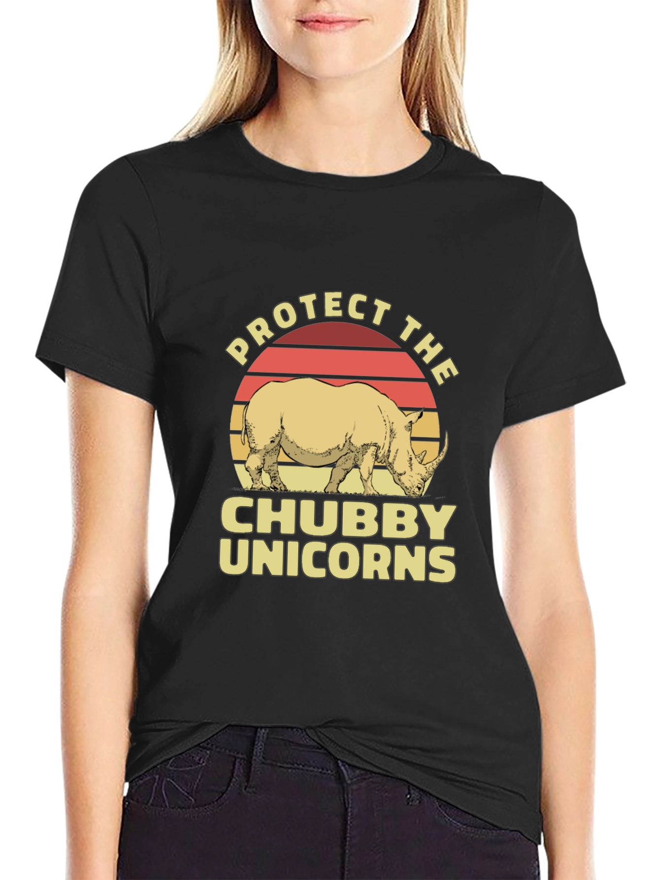 Protect Chubby Unicorns Graphic Tee