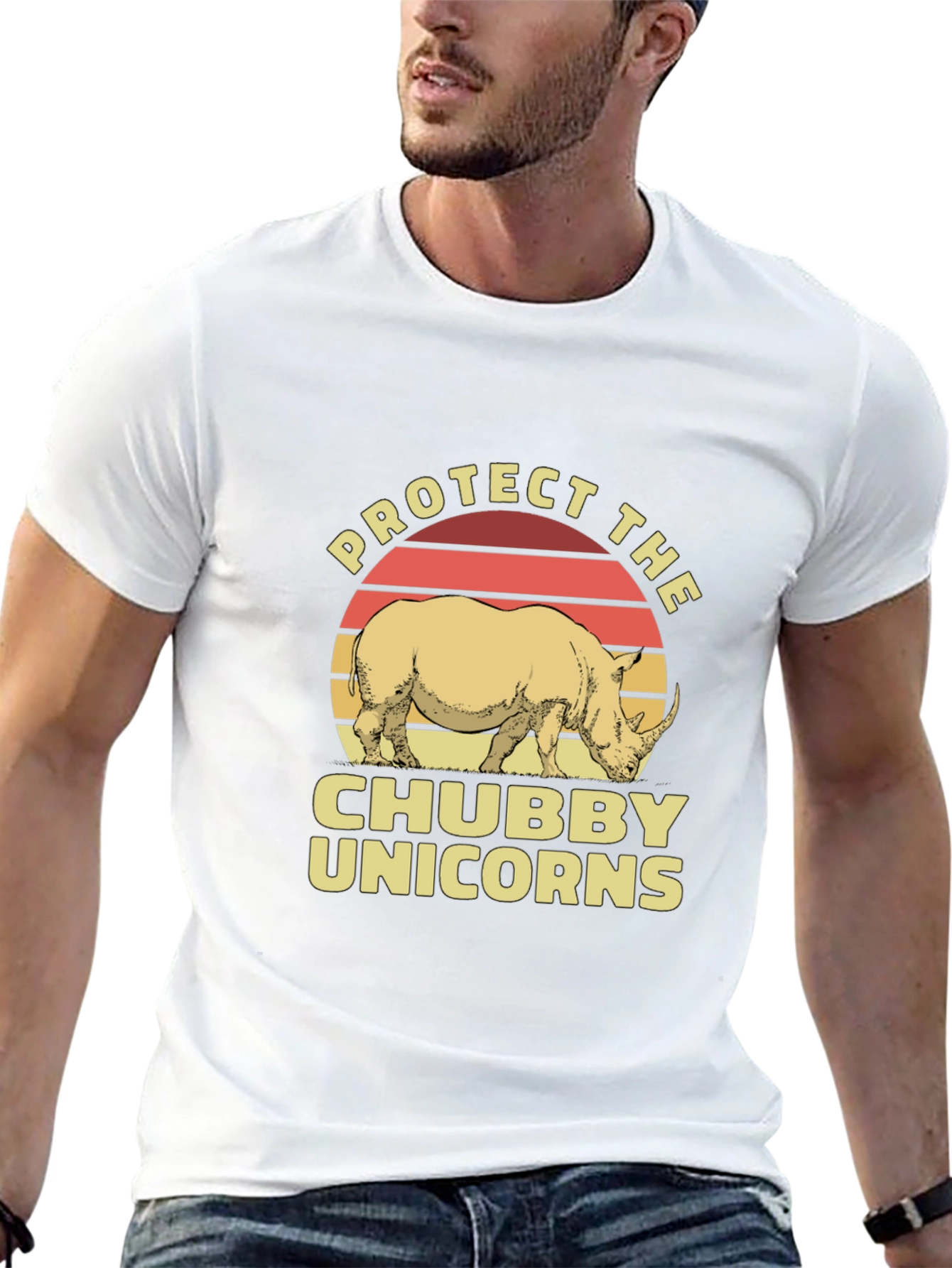 Protect Chubby Unicorns Graphic Tee