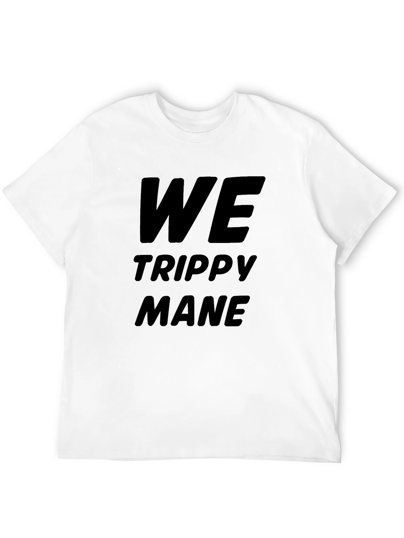 We Trippy Mane Black Graphic Tee