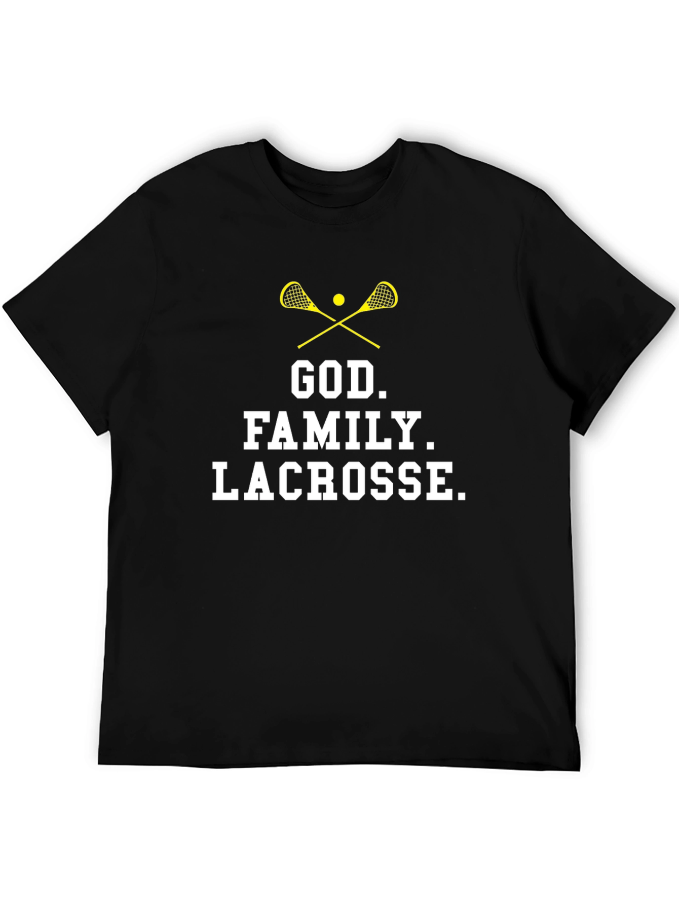 God Family Lacrosse Graphic T-Shirt