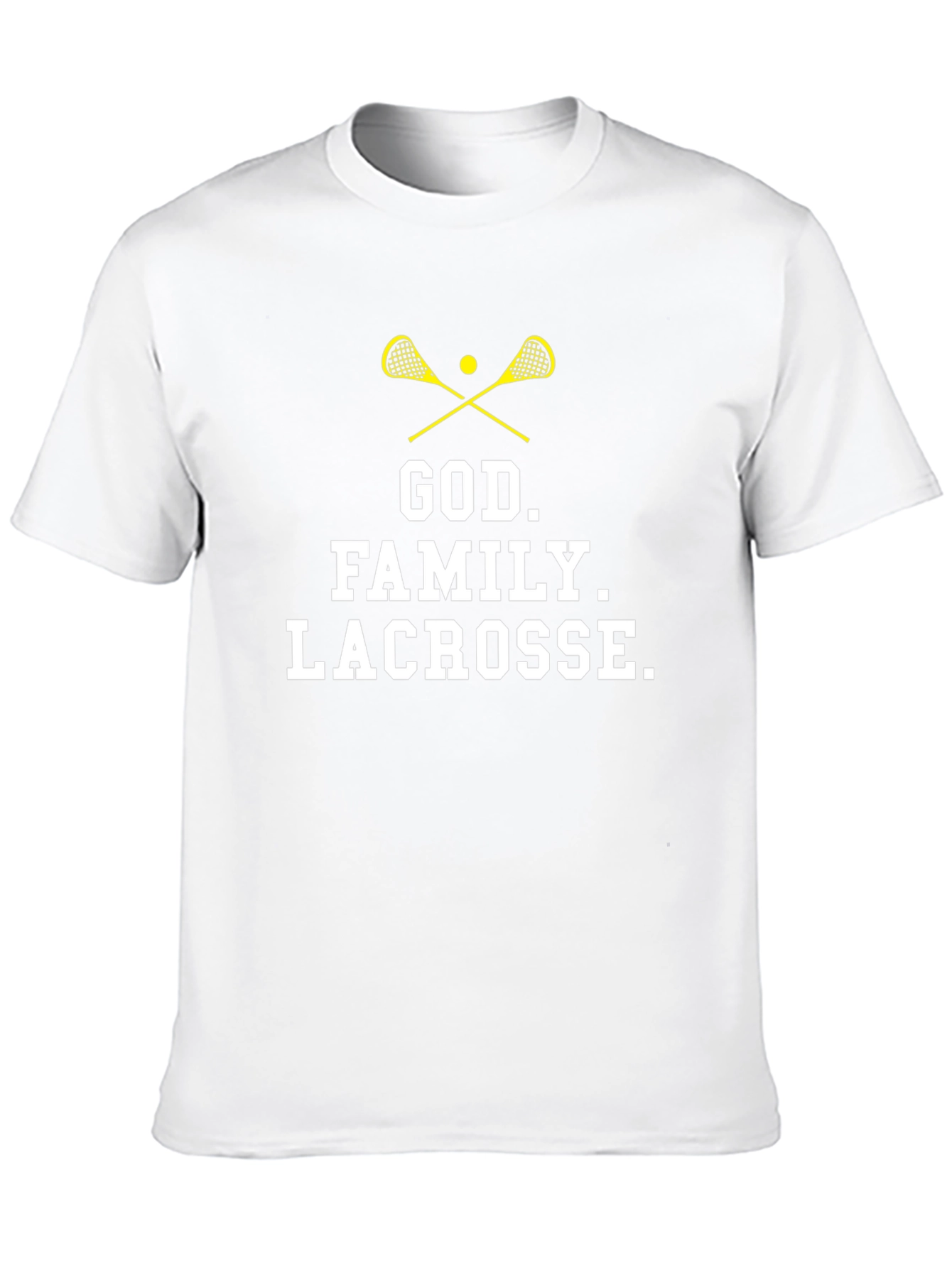 God Family Lacrosse Graphic T-Shirt