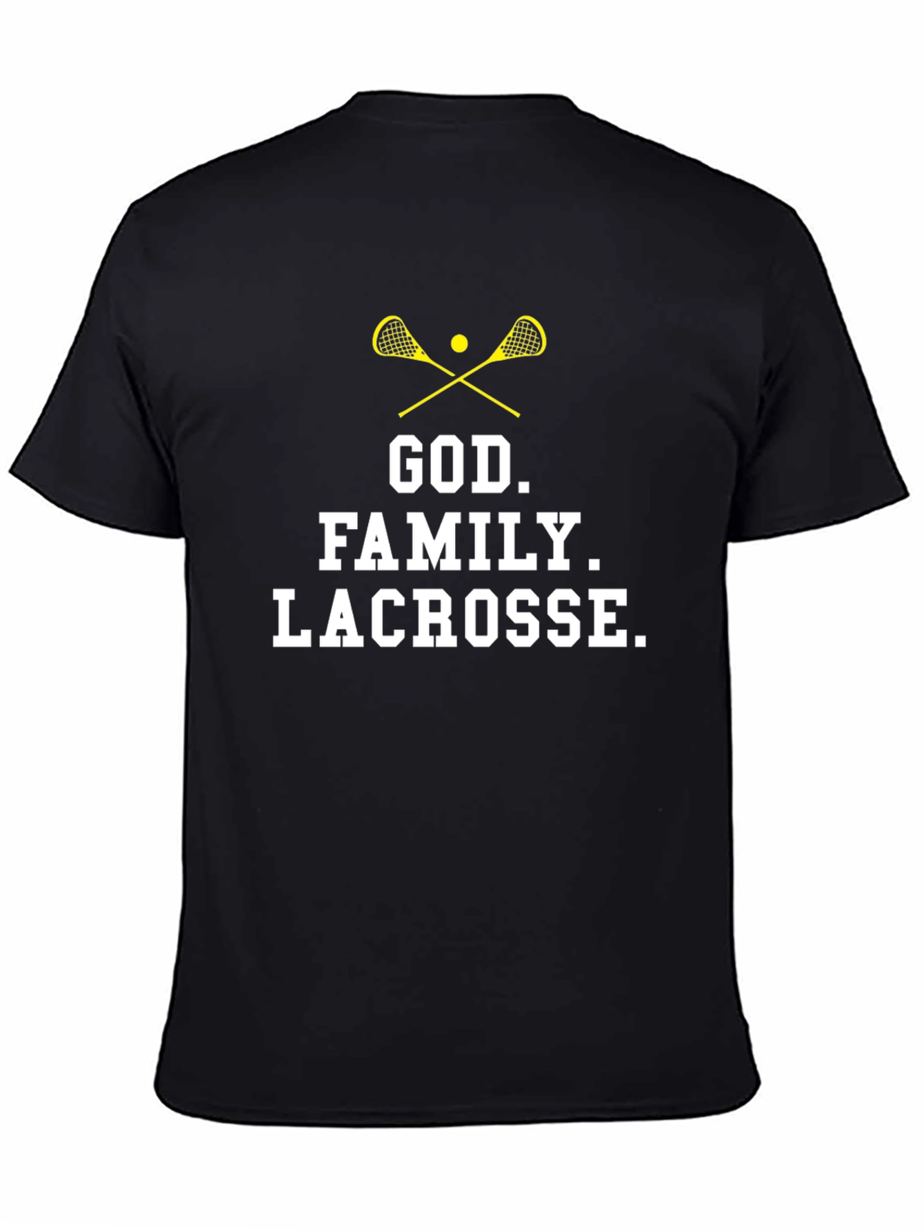 God Family Lacrosse Graphic T-Shirt