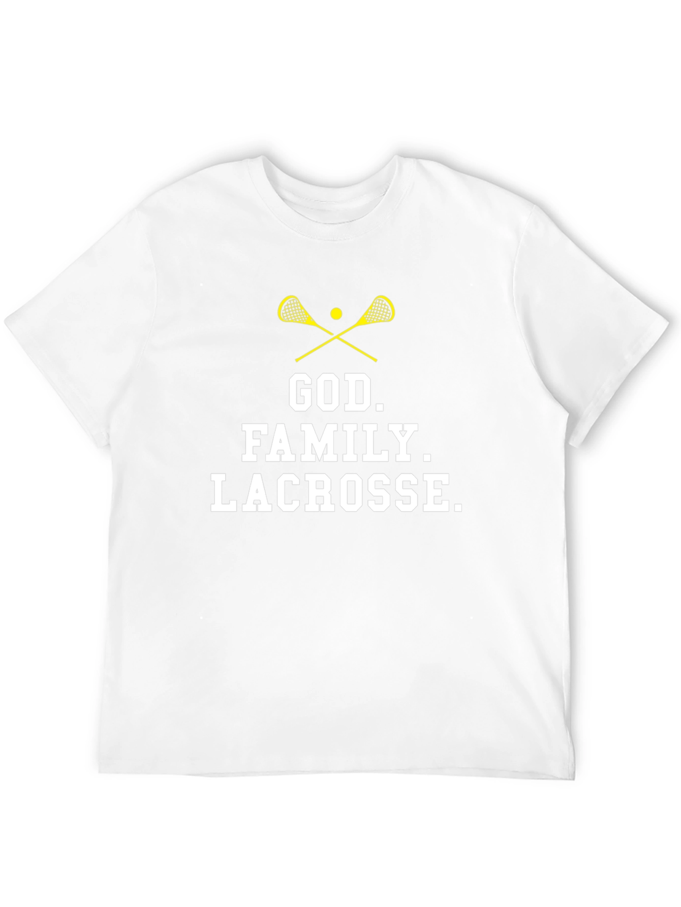 God Family Lacrosse Graphic T-Shirt