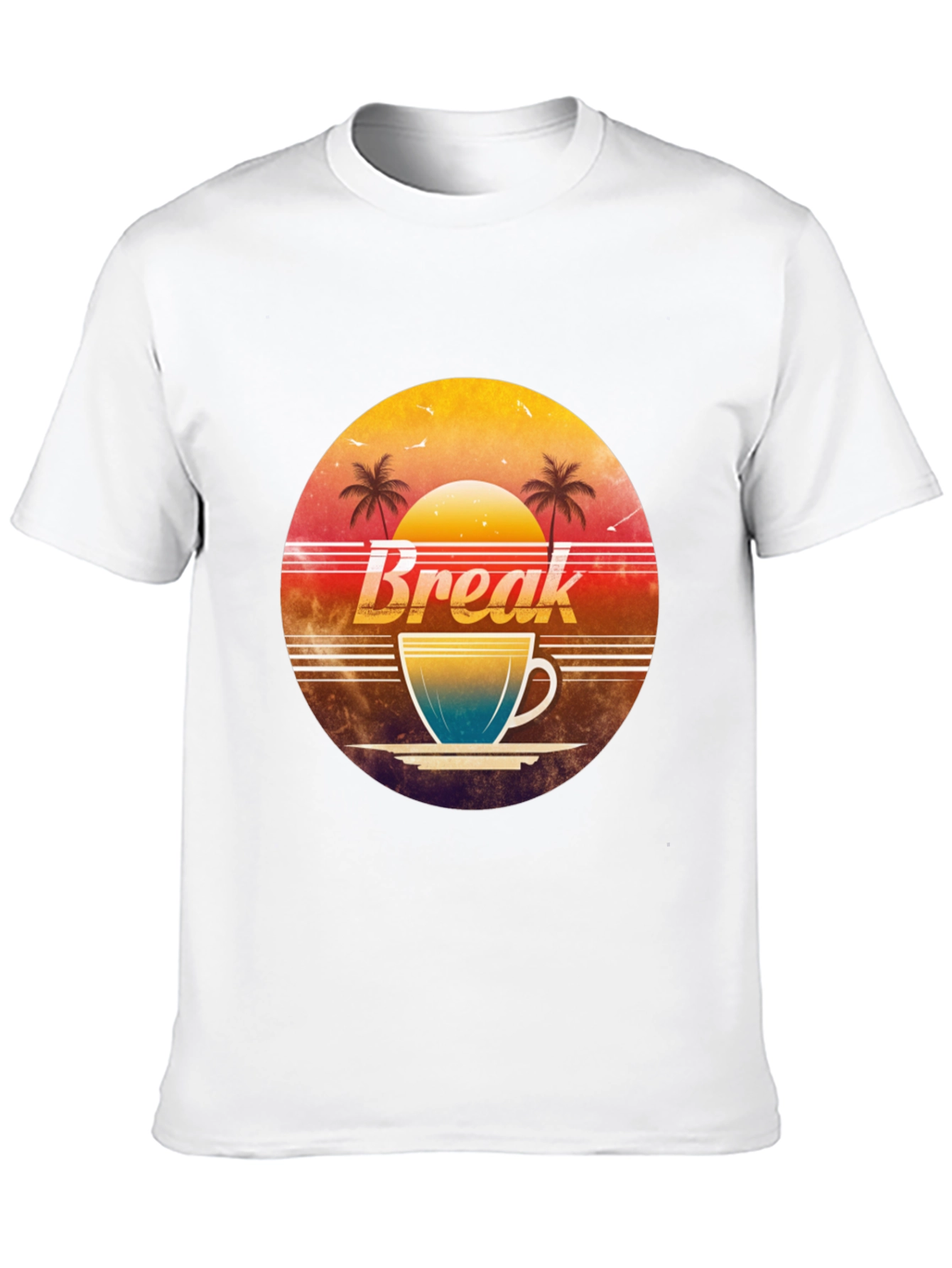 Retro Break Coffee Tee - Black