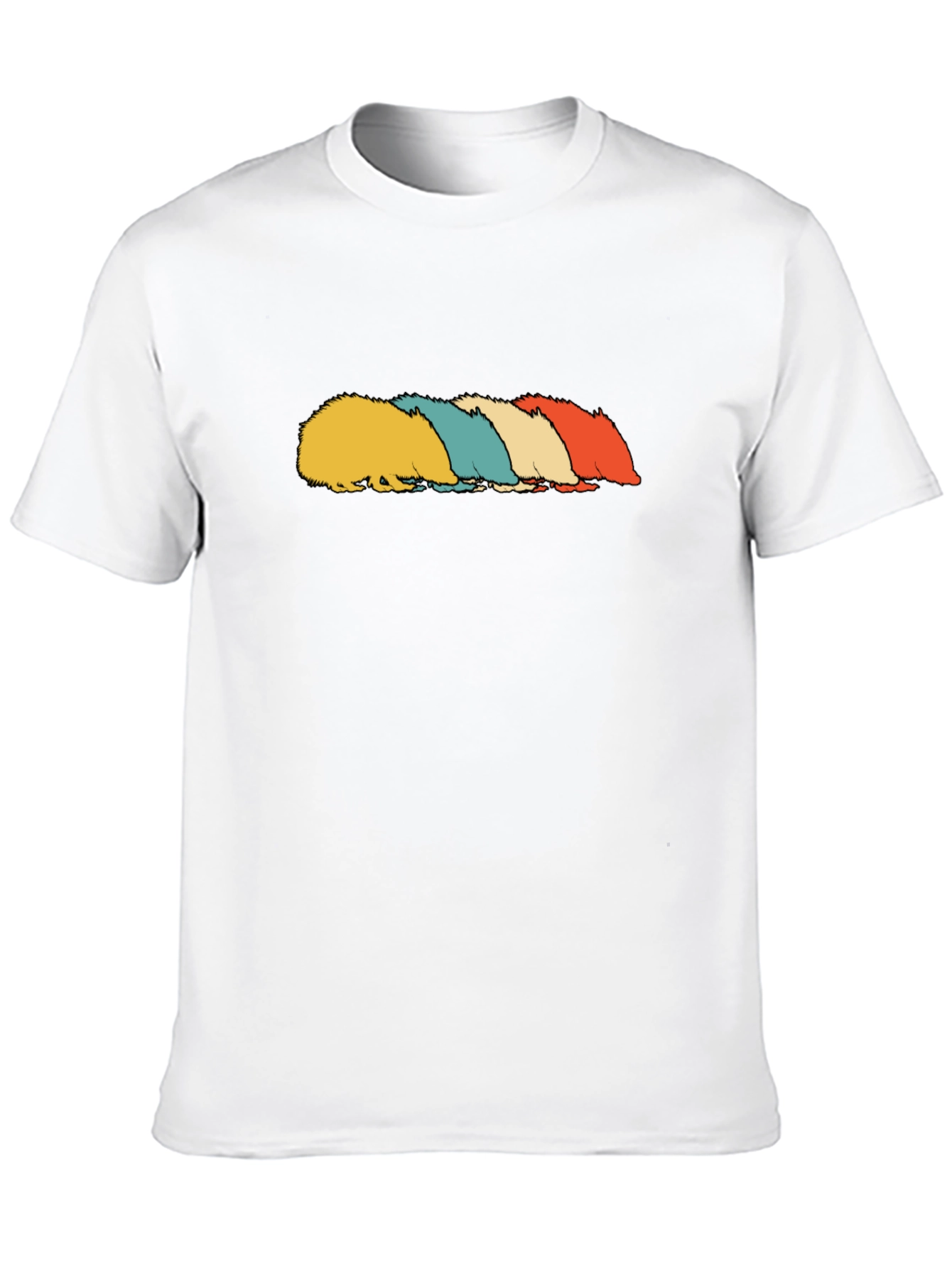 Retro Hedgehog T-Shirt - Black Tee