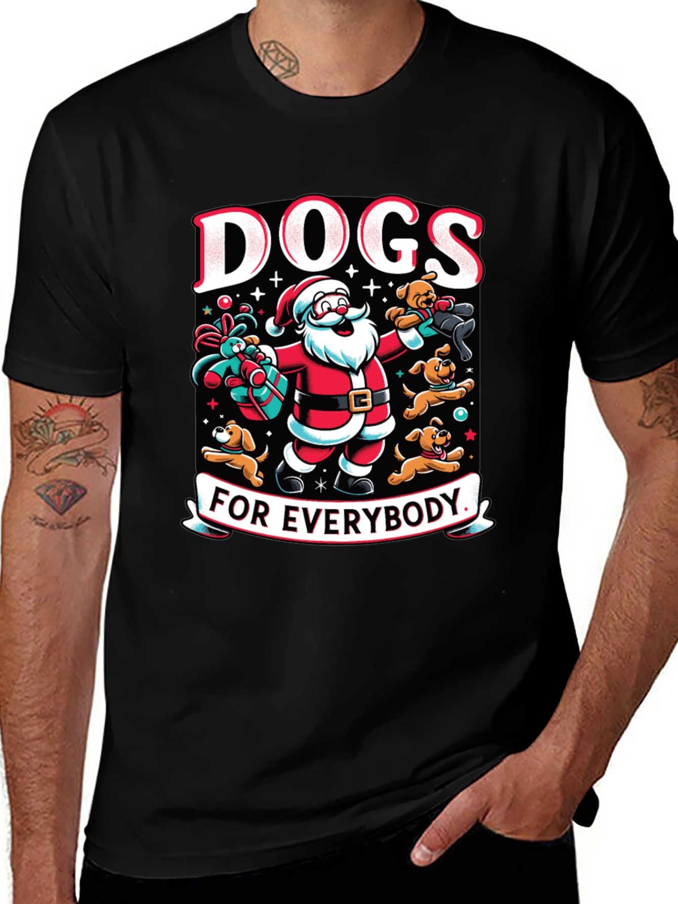 Dogs for Everybody Santa T-Shirt