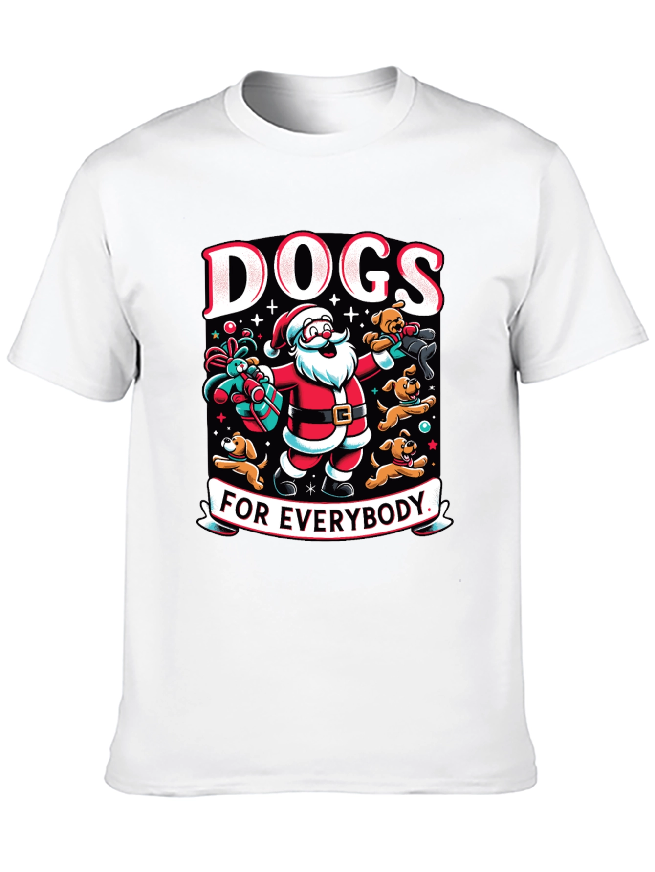 Dogs for Everybody Santa T-Shirt